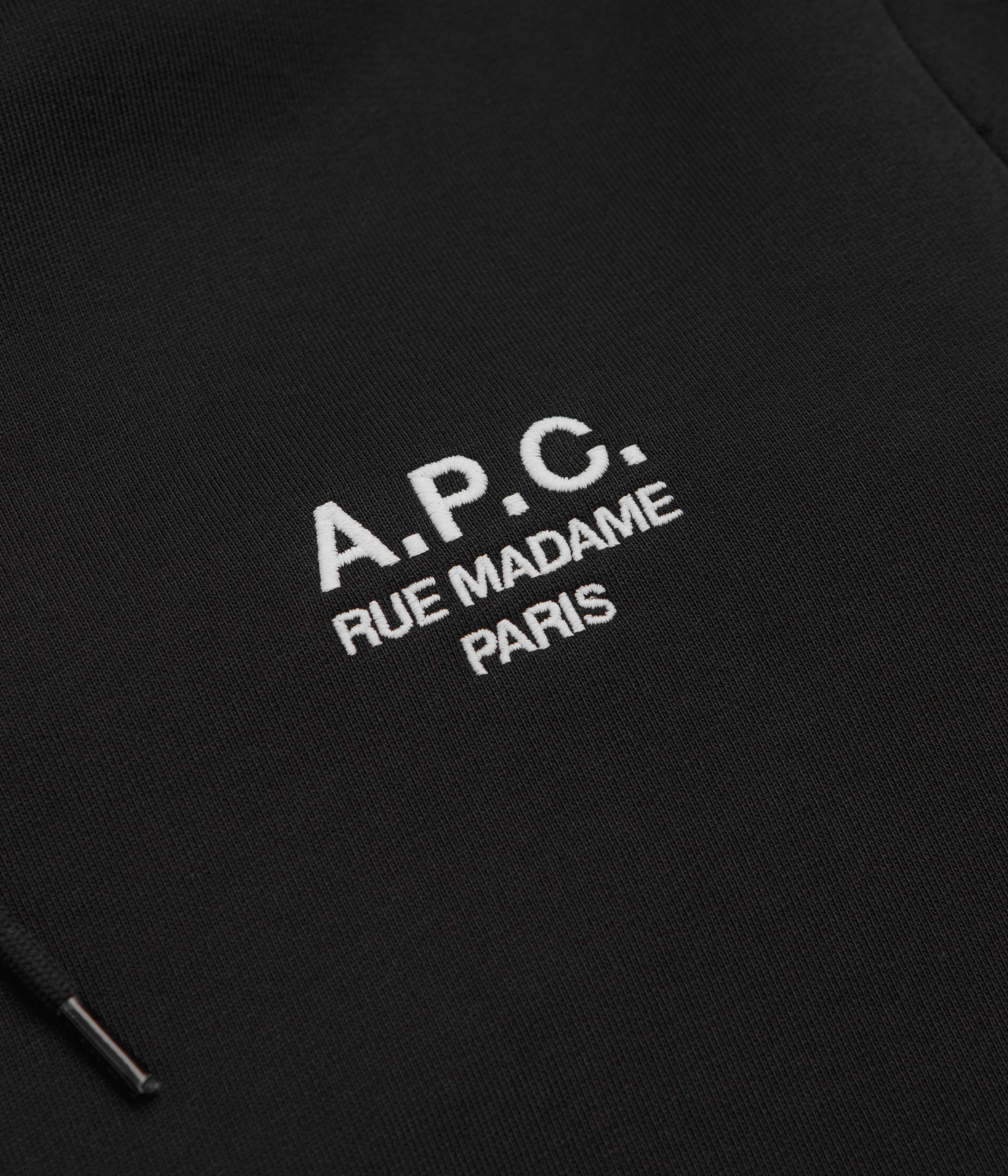 A.P.C. Rue Madame Hoodie - Black / White - Image 3