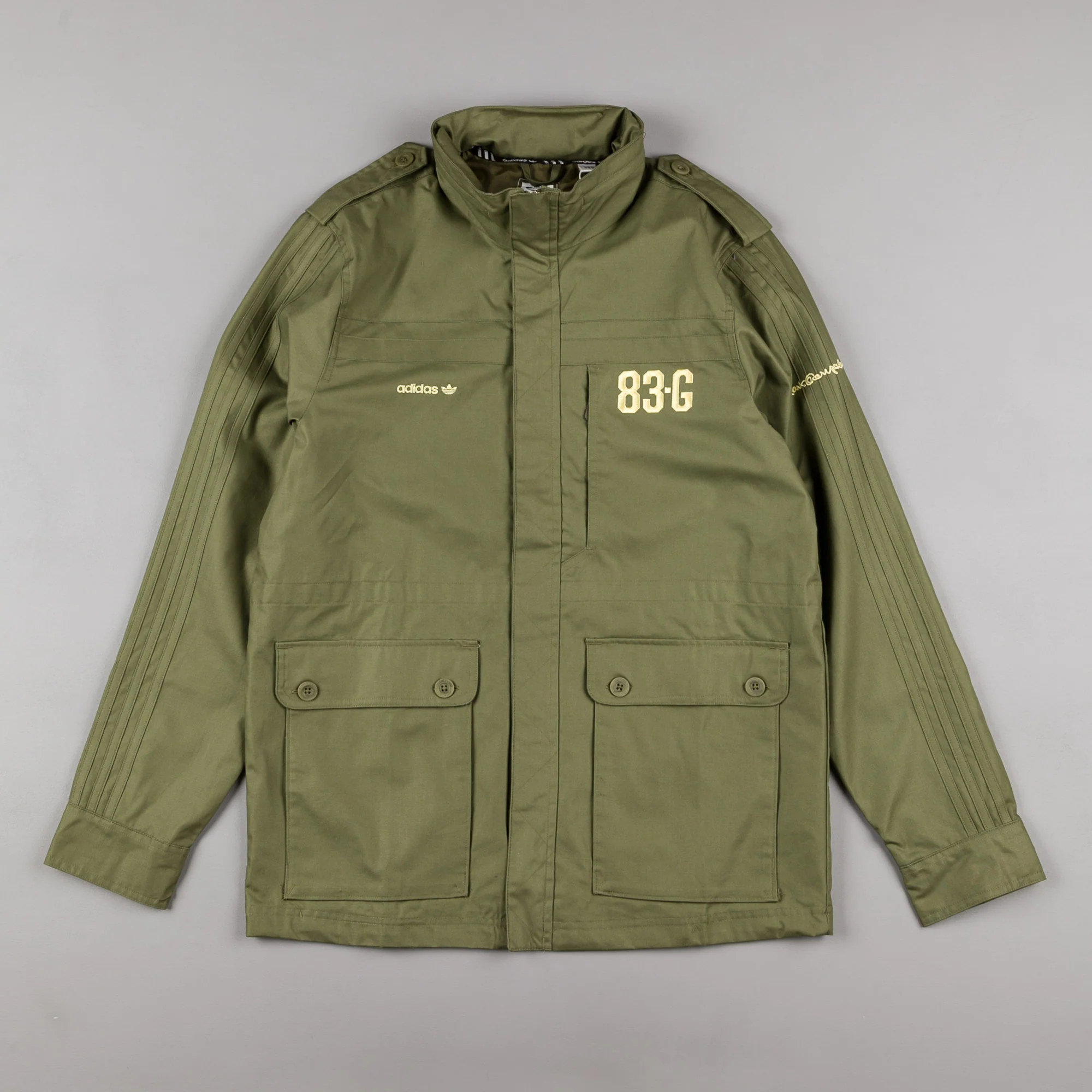 Adidas 83G Military Field Jacket - Olive Cargo - Image 2