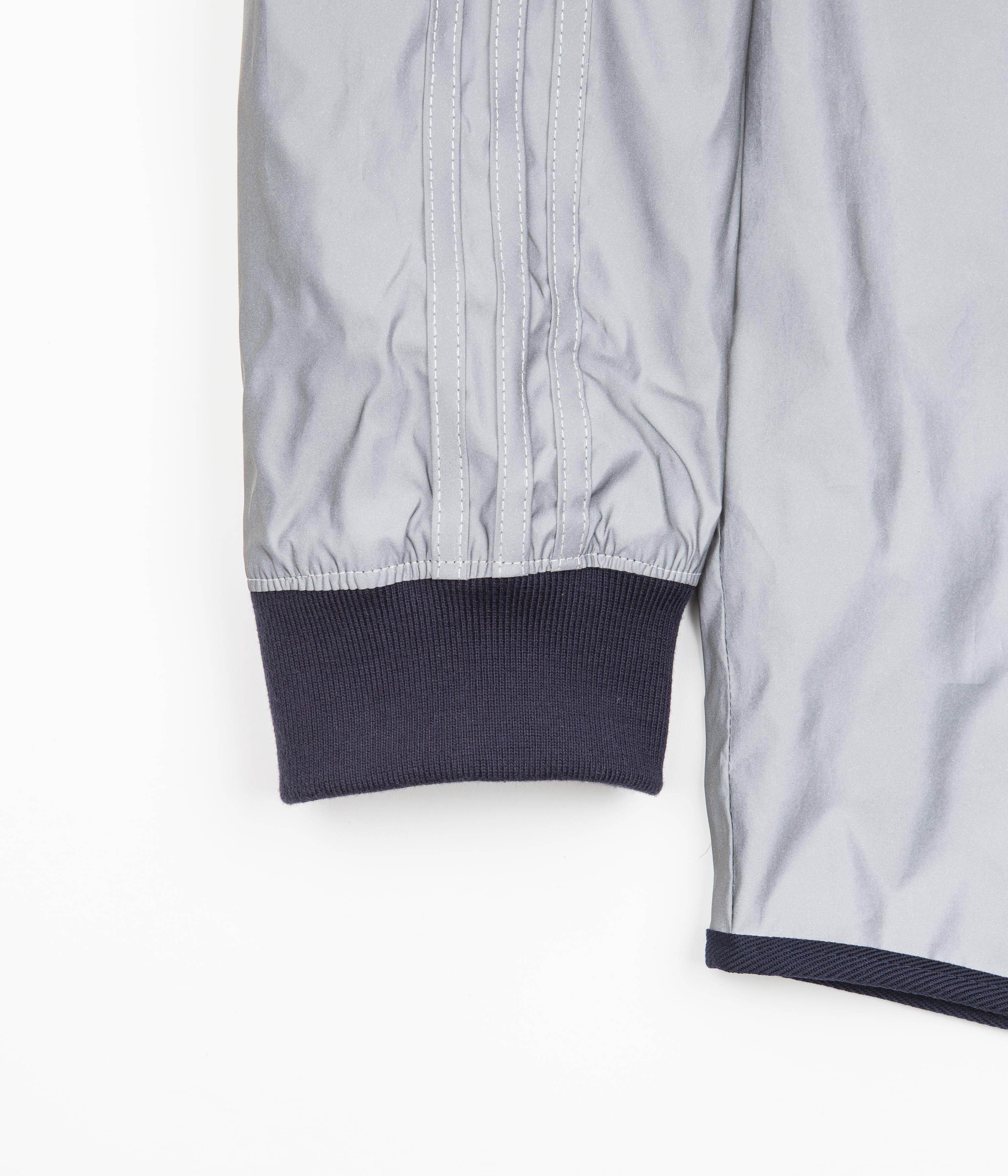 Adidas Blondey Coach Jacket - Reflective Silver / Mineral Blue - Image 4