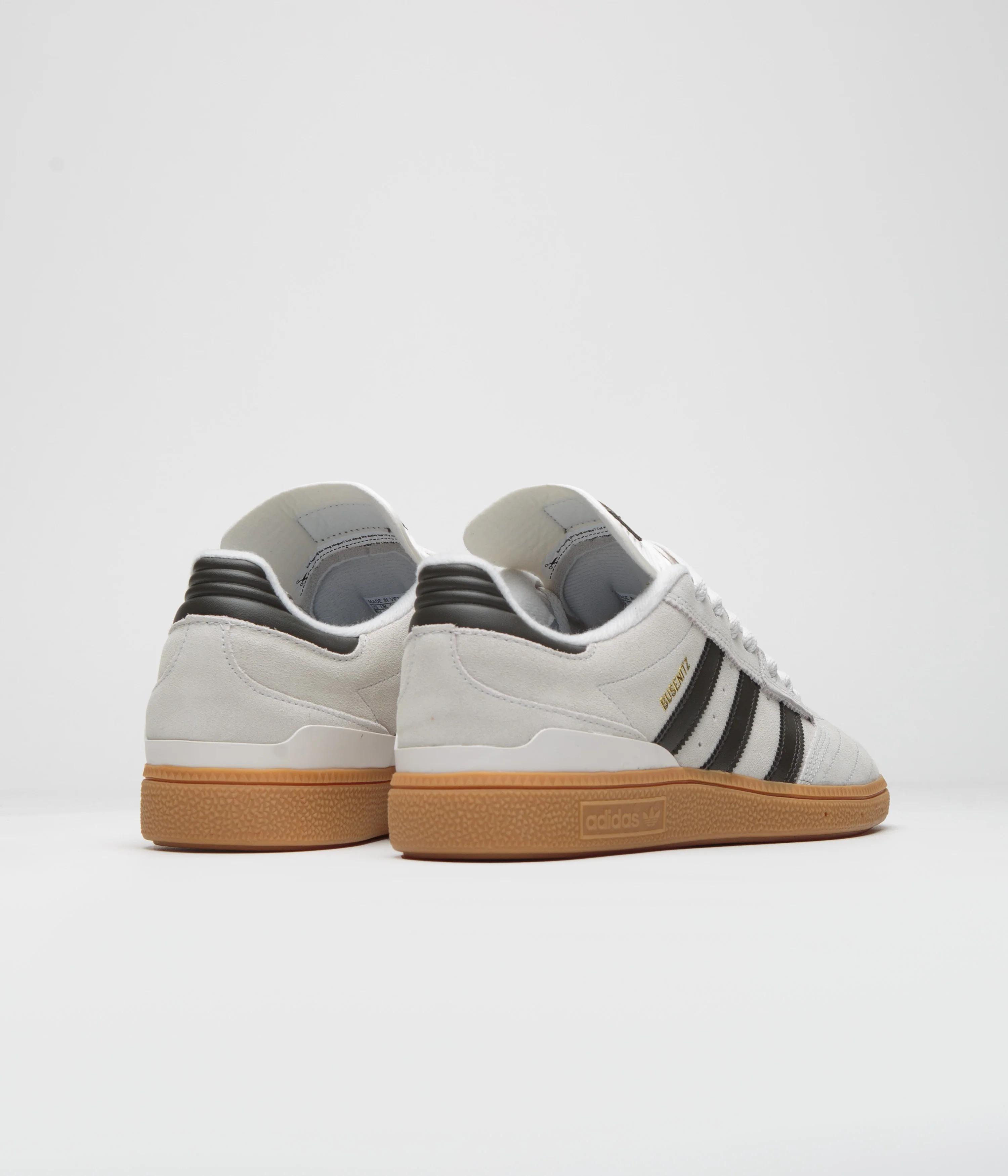 Adidas Busenitz Shoes - Crystal White / Shadow Olive / Gum - Image 4