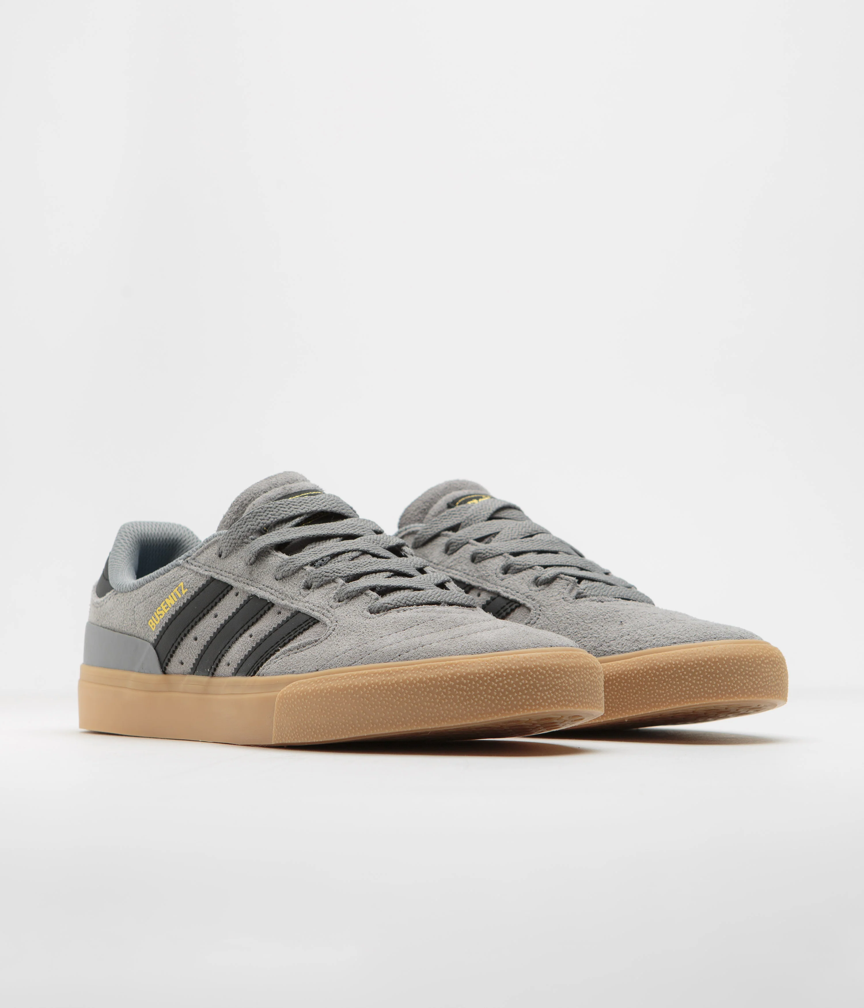 Adidas Busenitz Vulc II Shoes - Grey Three / Core Black / Gold Metallic - Image 2
