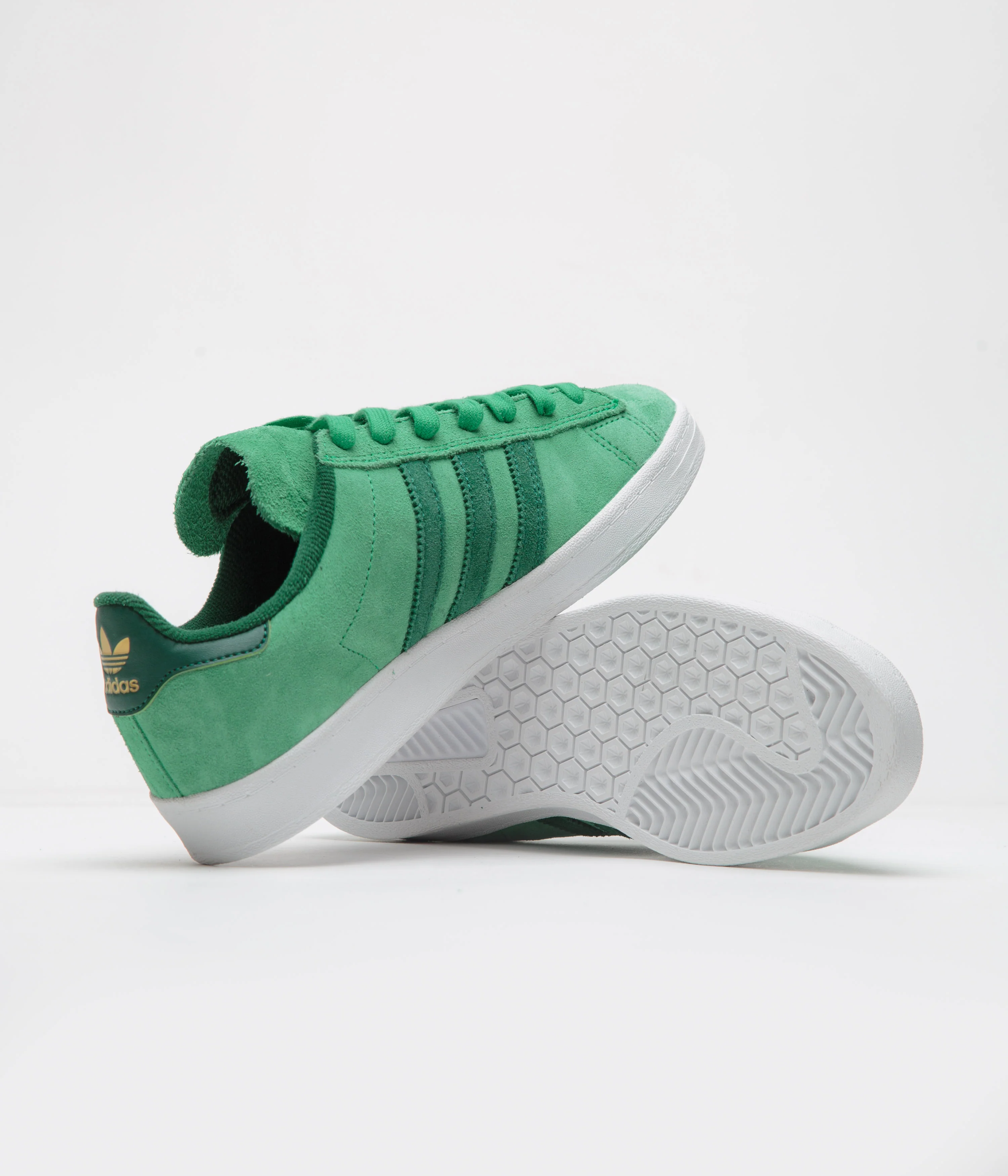 Adidas Campus ADV Shoes - Court Green / Collegiate Green / FTWR White - Image 5