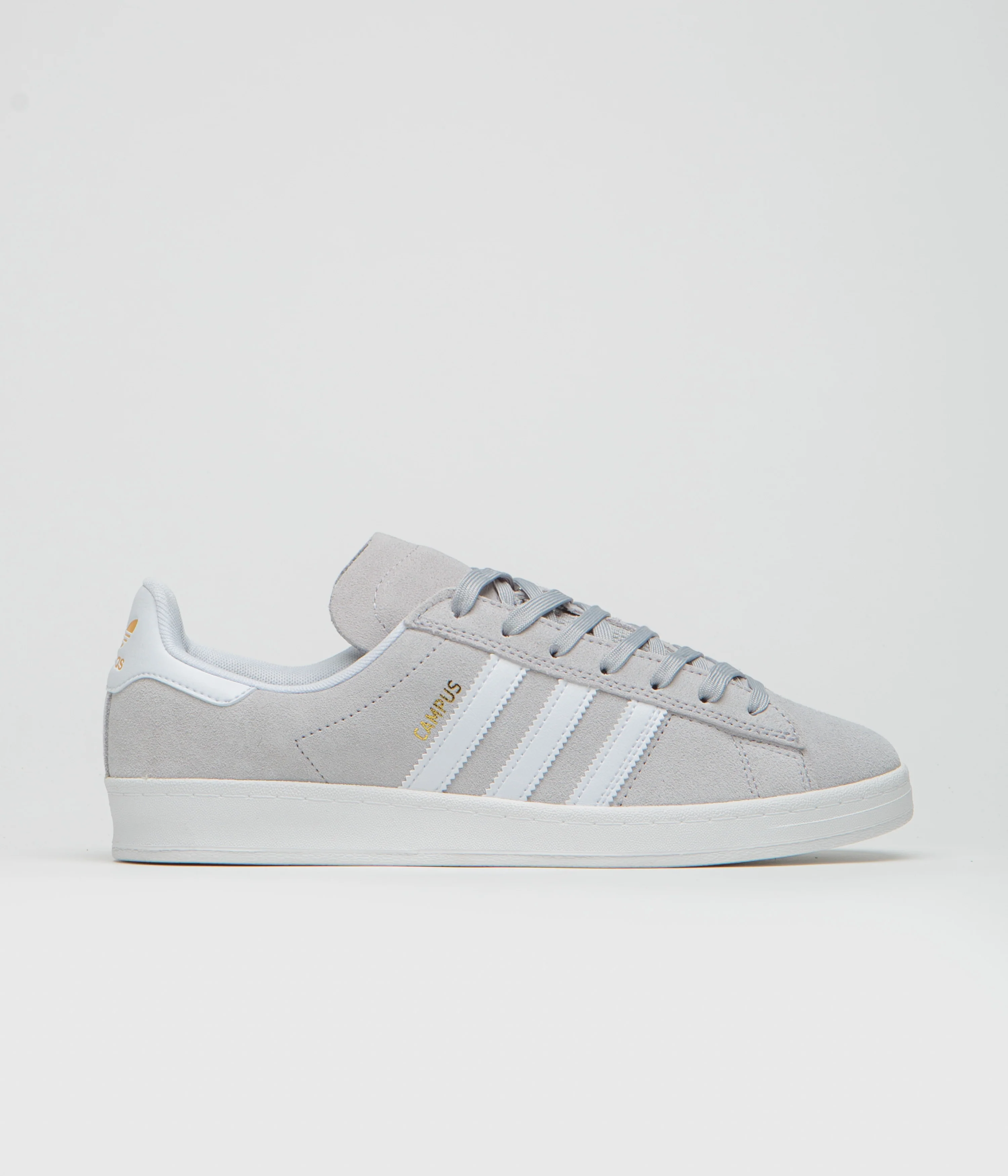 Adidas Campus ADV Shoes - Grey Two / FTWR White / Gold Metallic