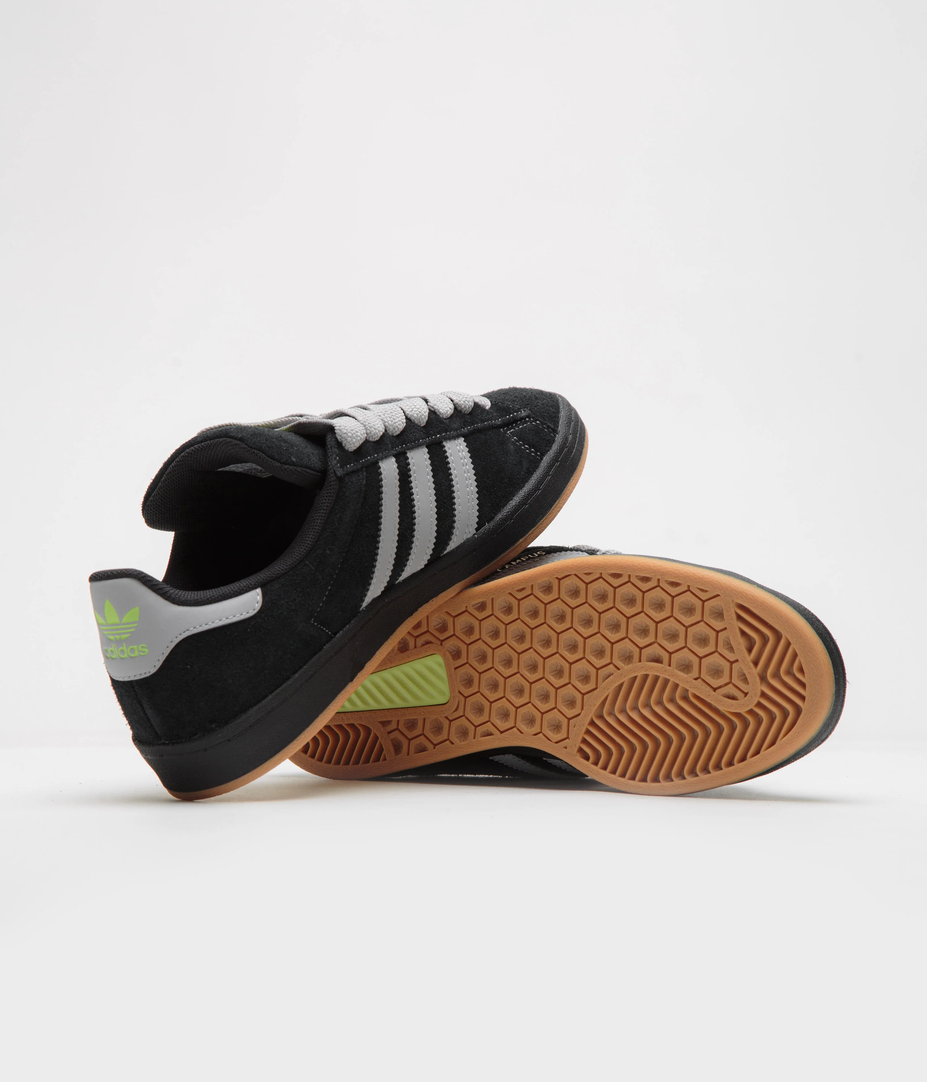 Adidas Campus Shoes - Core Black / Grey Two / Gold Metallic - Image 5