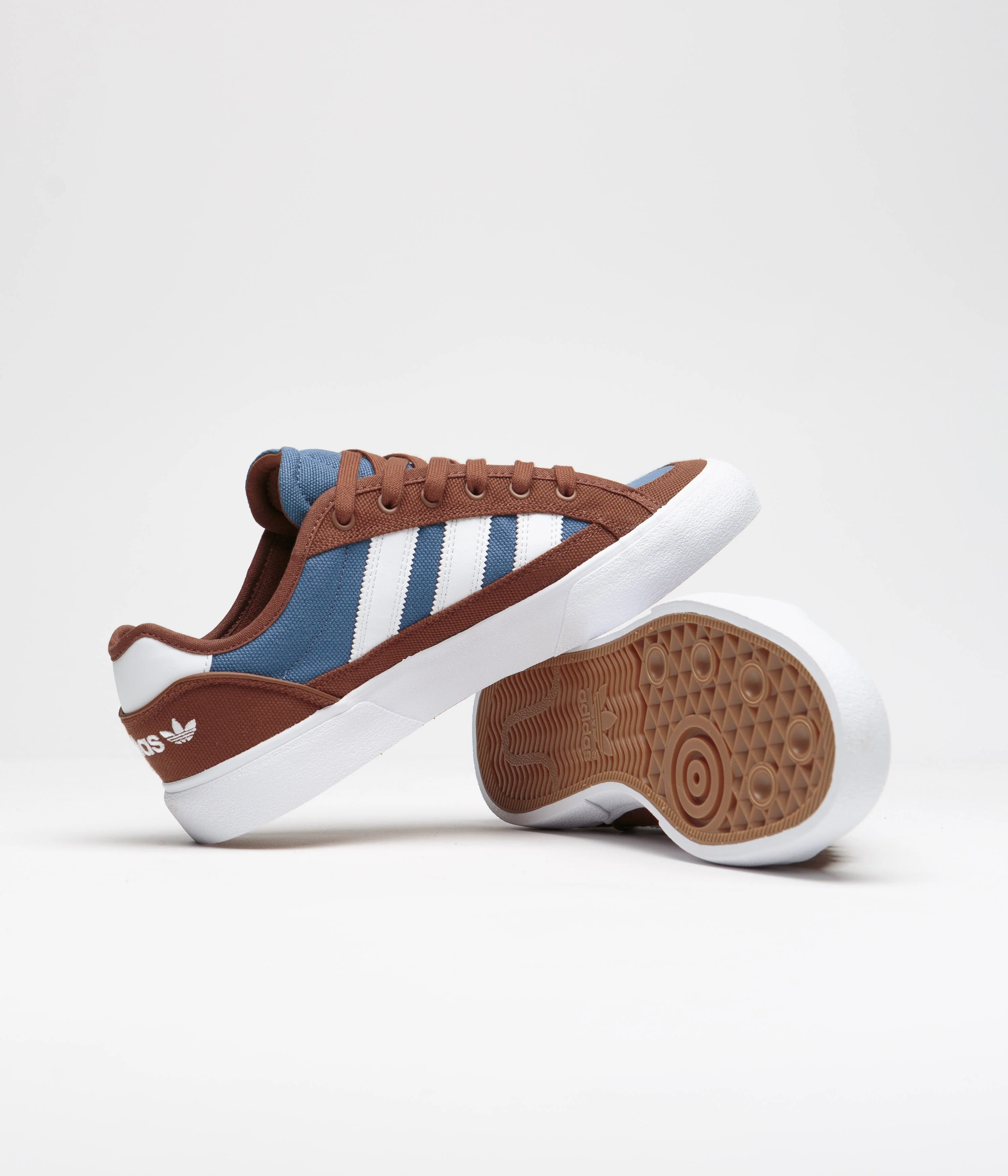 Adidas Court TNS Premiere Shoes - Brown / FTWR White / Crew Blue - Image 5