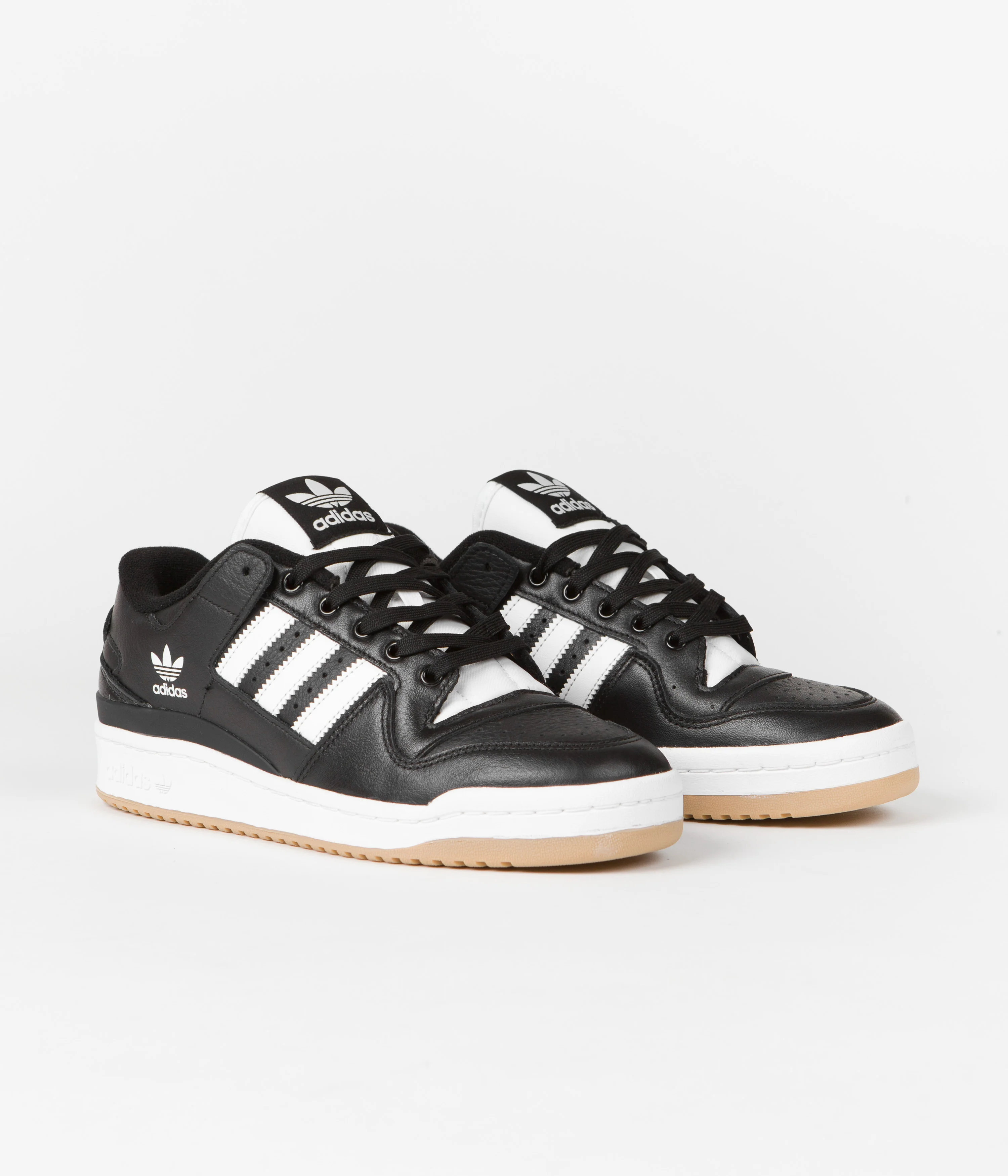 Adidas Forum 84 Low ADV Shoes - Core Black / Chalk White / Chalk White - Image 2
