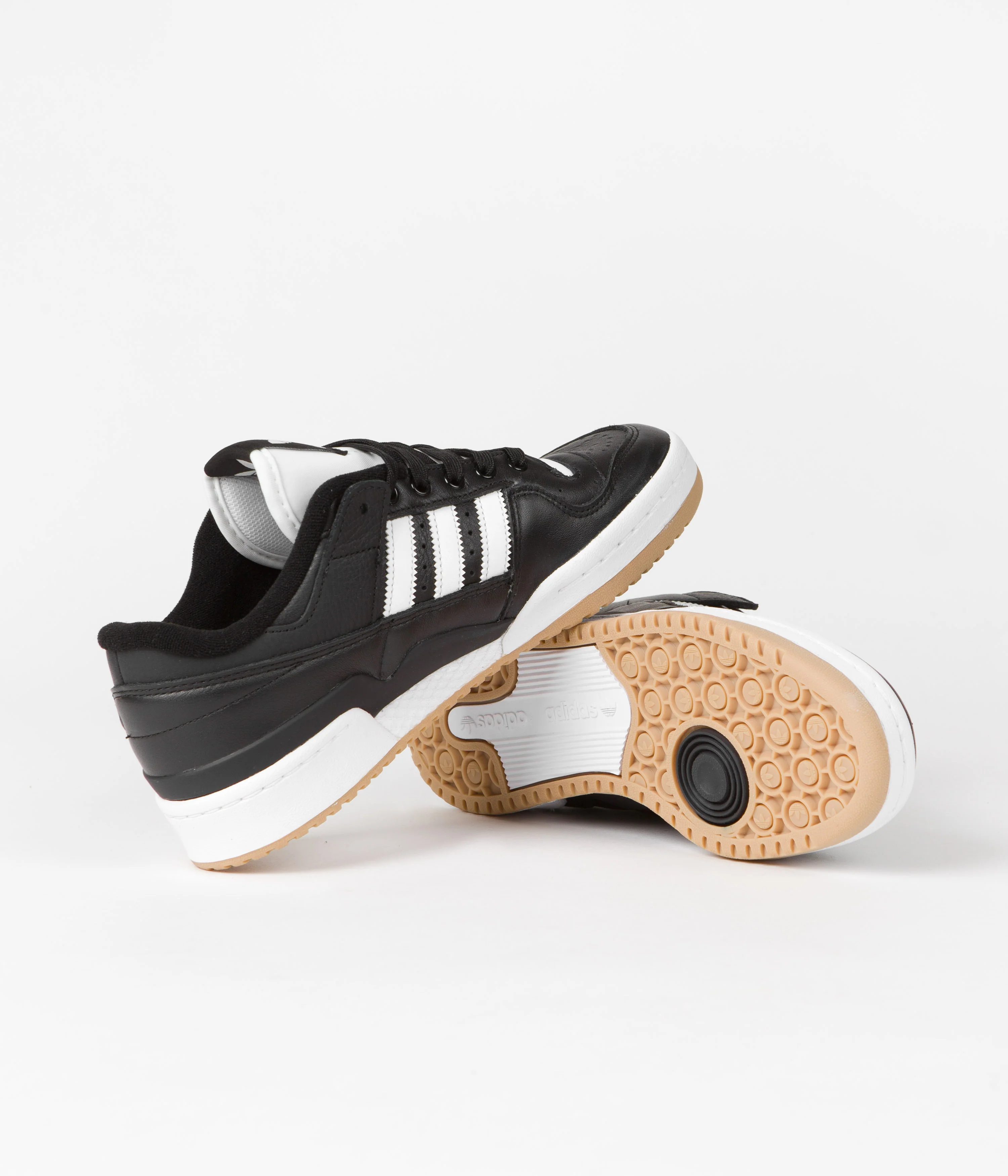 Adidas Forum 84 Low ADV Shoes - Core Black / Chalk White / Chalk White - Image 5