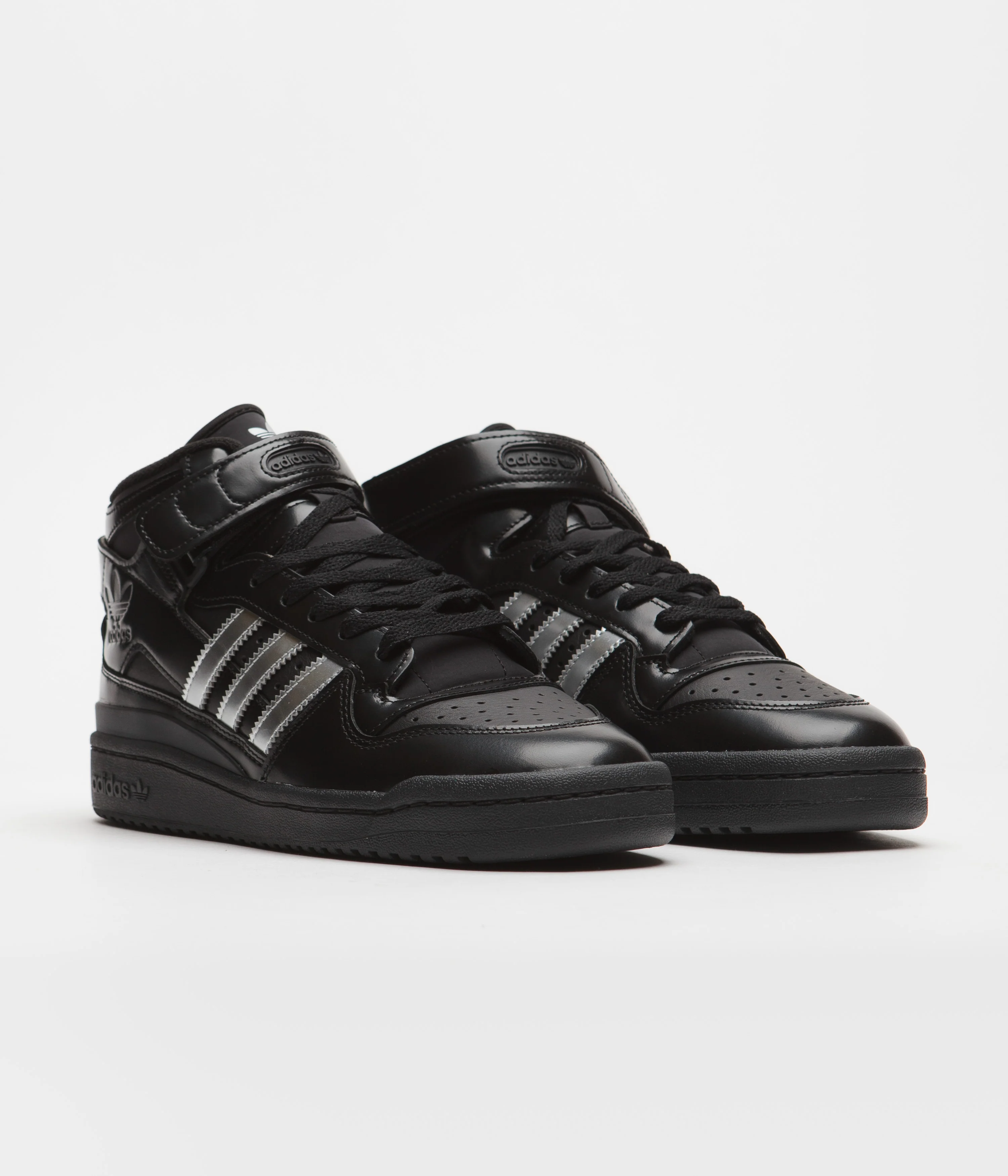 Adidas x Heitor Forum 84 Mid ADV Shoes - Core Black / Metallic Silver / Core Black - Image 2