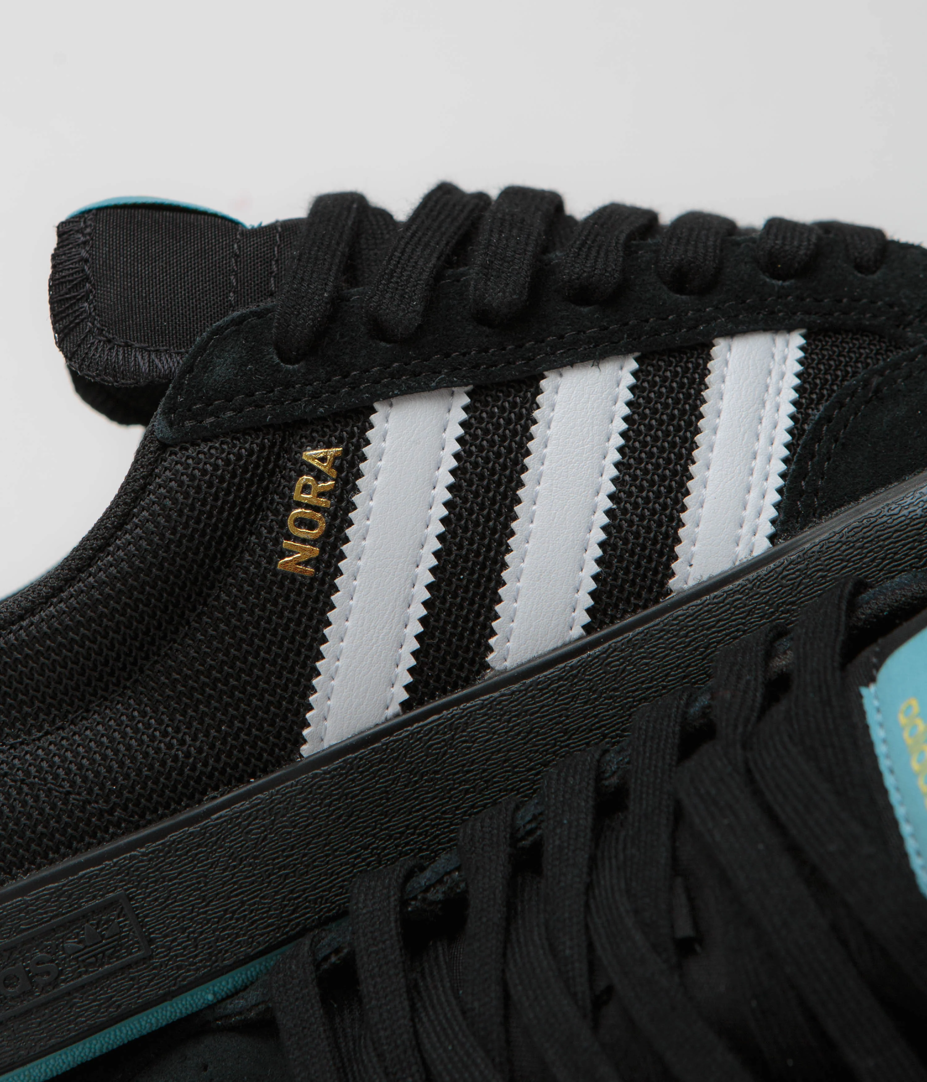 Adidas Nora Shoes - Core Black / FTWR White / Gold Metallic / Blue - Image 3
