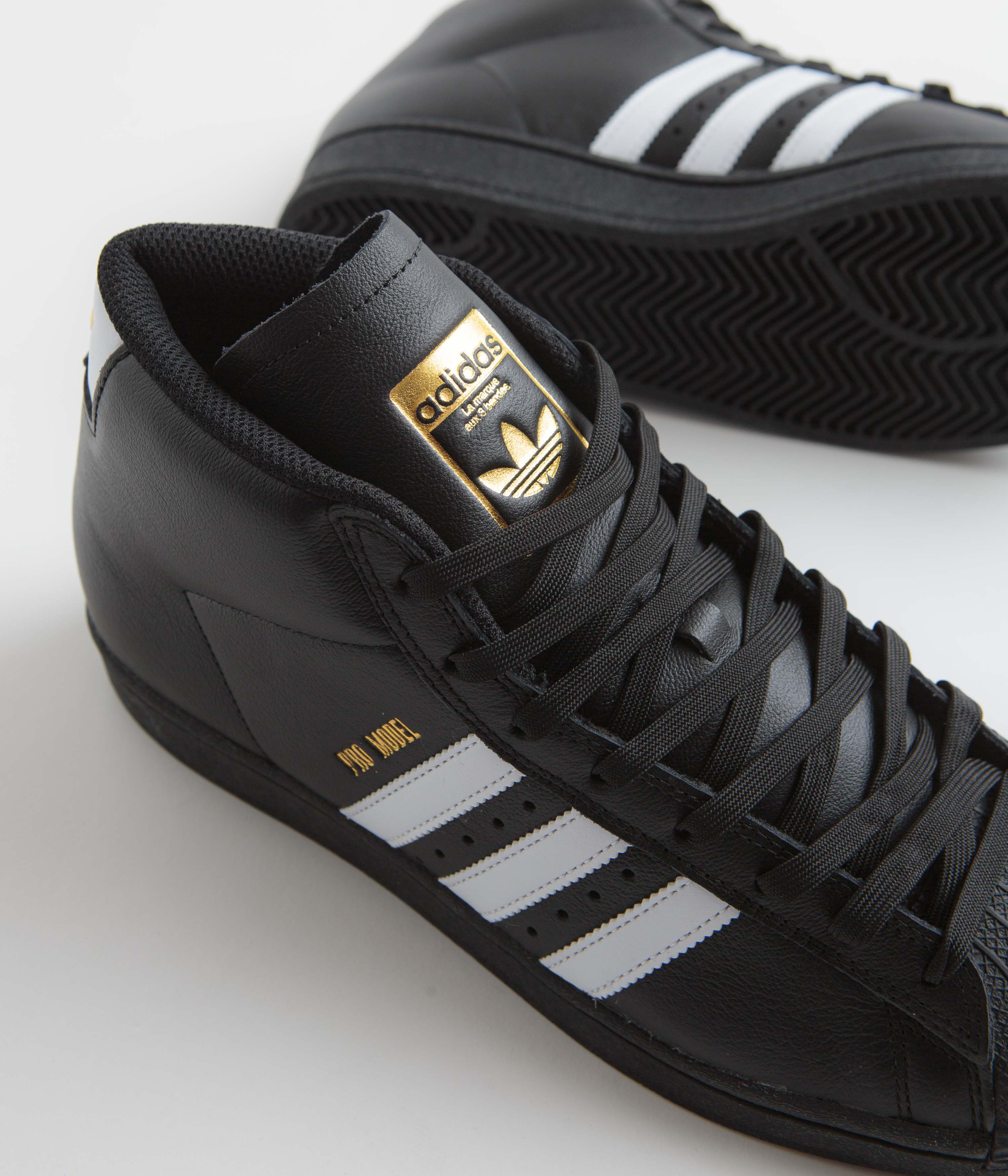 Adidas Pro Model ADV Shoes - Core Black / FTWR White / Gold Metallic - Image 3
