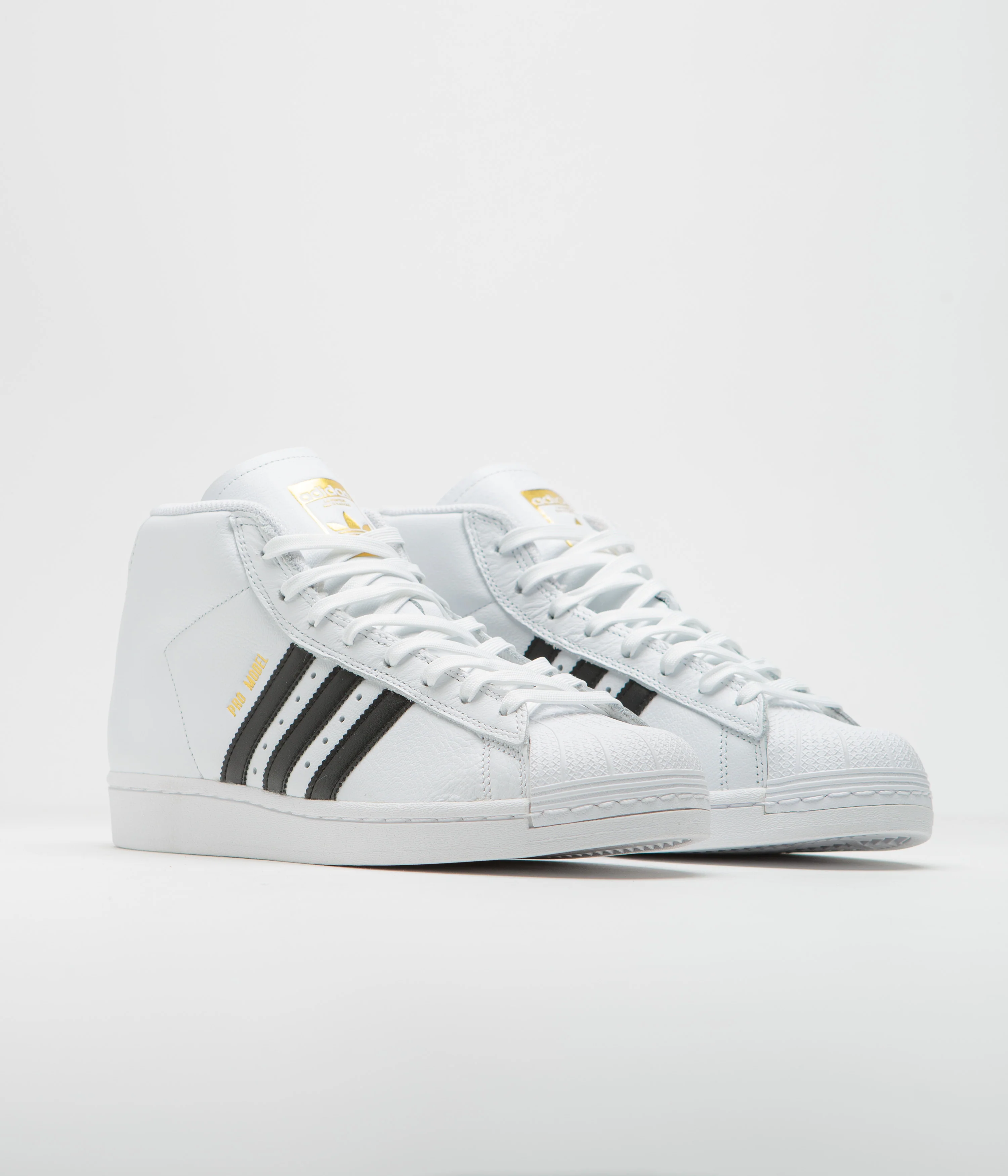 Adidas Pro Model ADV Shoes - FTWR White / Core Black / Gold Metallic - Image 2