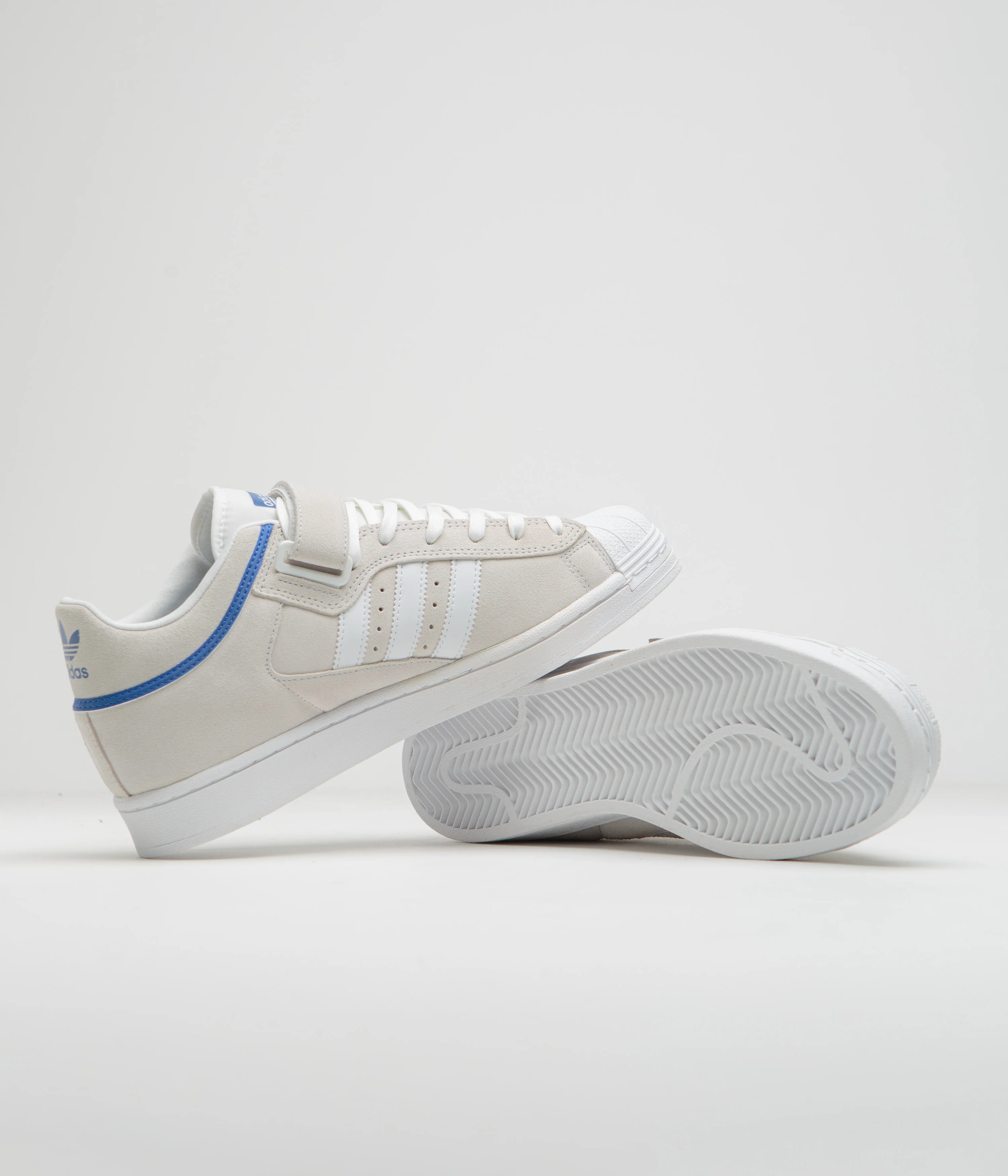 Adidas Pro Shell ADV Shoes - Crystal White / FTWR White / Team Royal Blue - Image 5