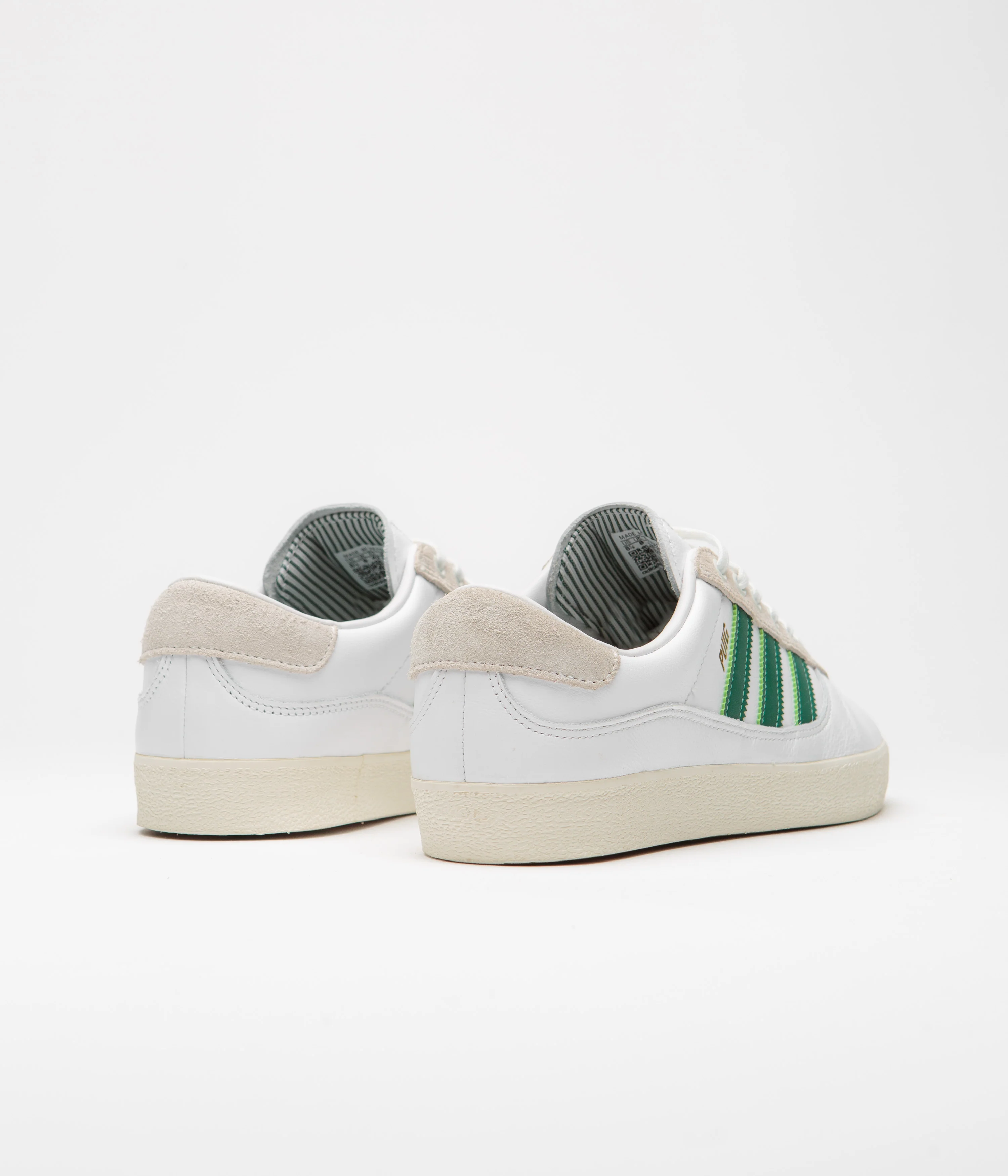 Adidas Puig Indoor Shoes - FTWR White / Dark Green / Cream White - Image 4