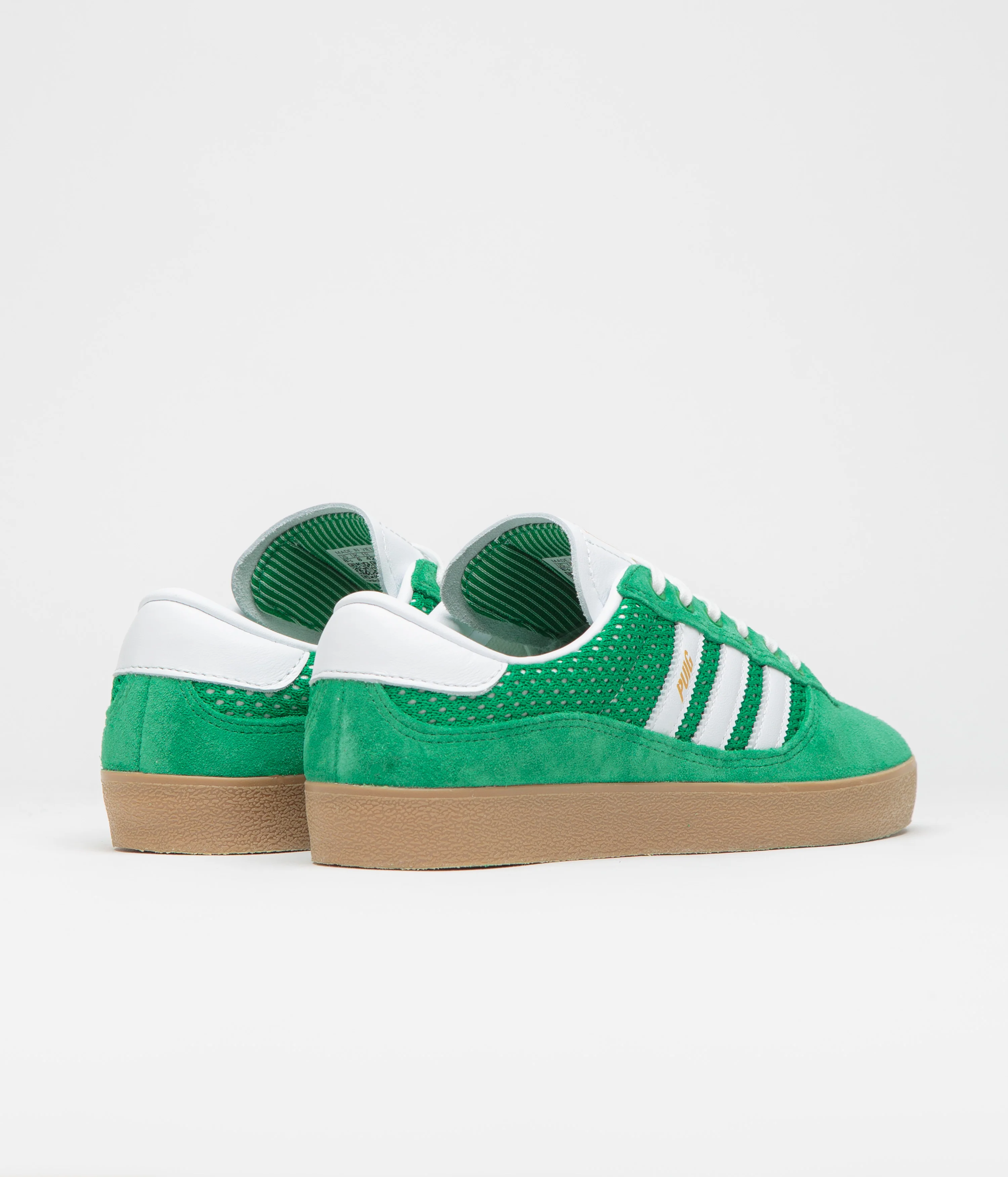 Adidas Puig Indoor Shoes - Green / FTWR White / Gum4 - Image 4