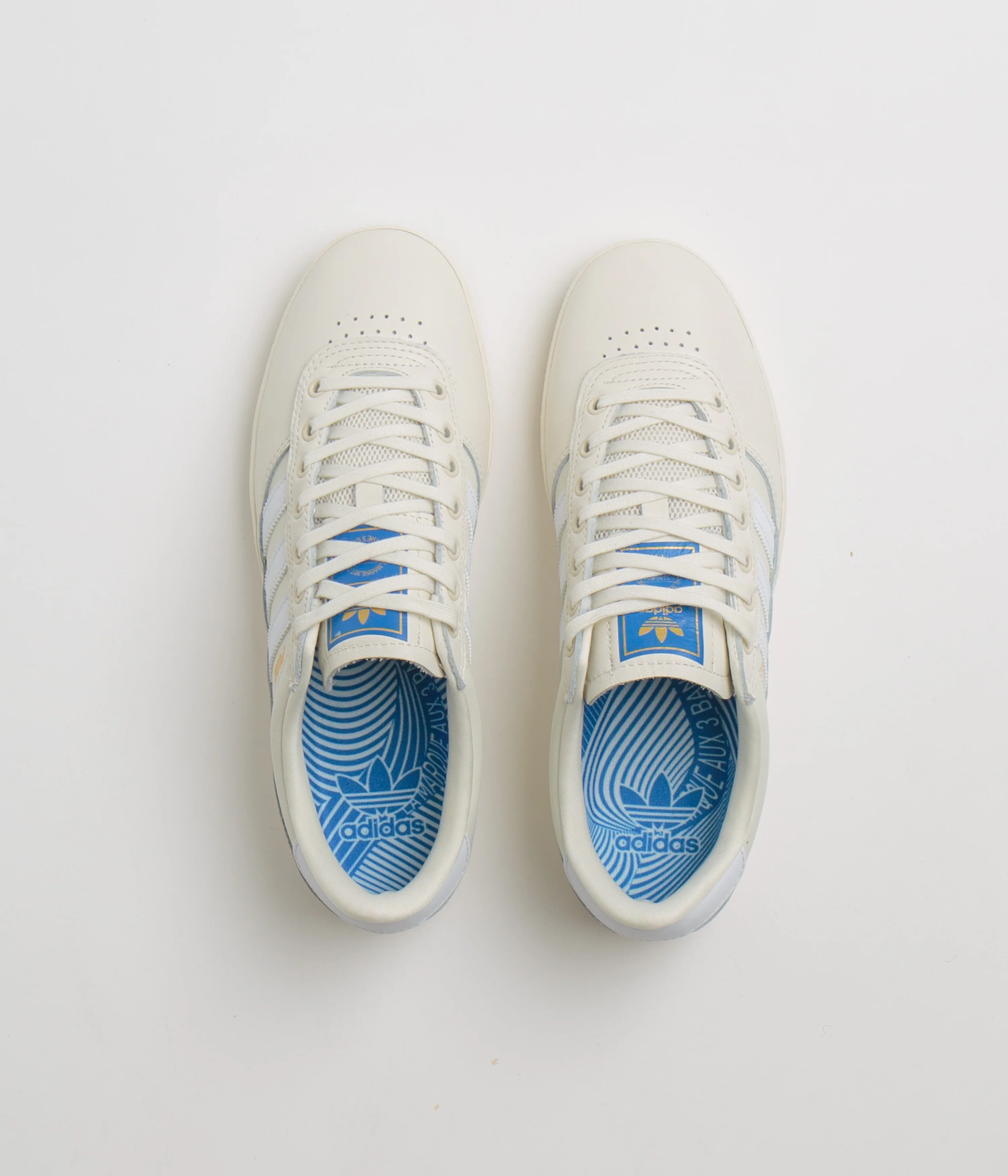 Adidas Puig Indoor Shoes - Off White / FTWR White / Bluebird - Image 7