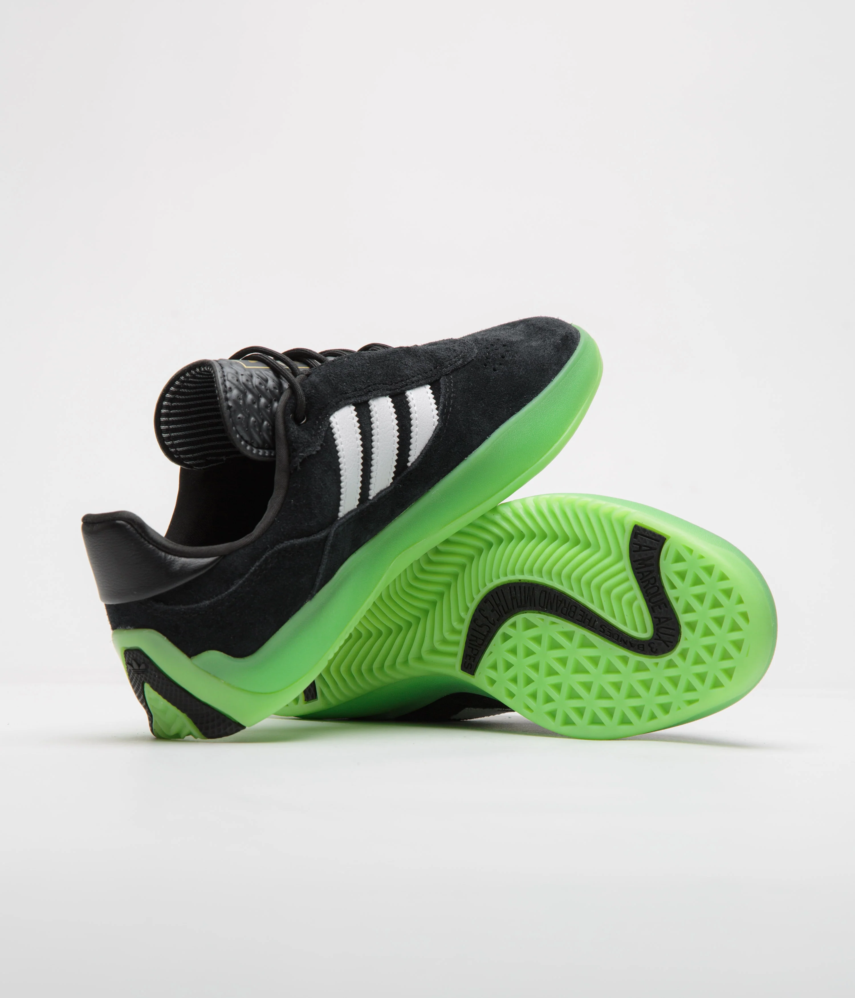 Adidas Puig Shoes - Core Black / FTWR White / Semi Solar Green - Image 5