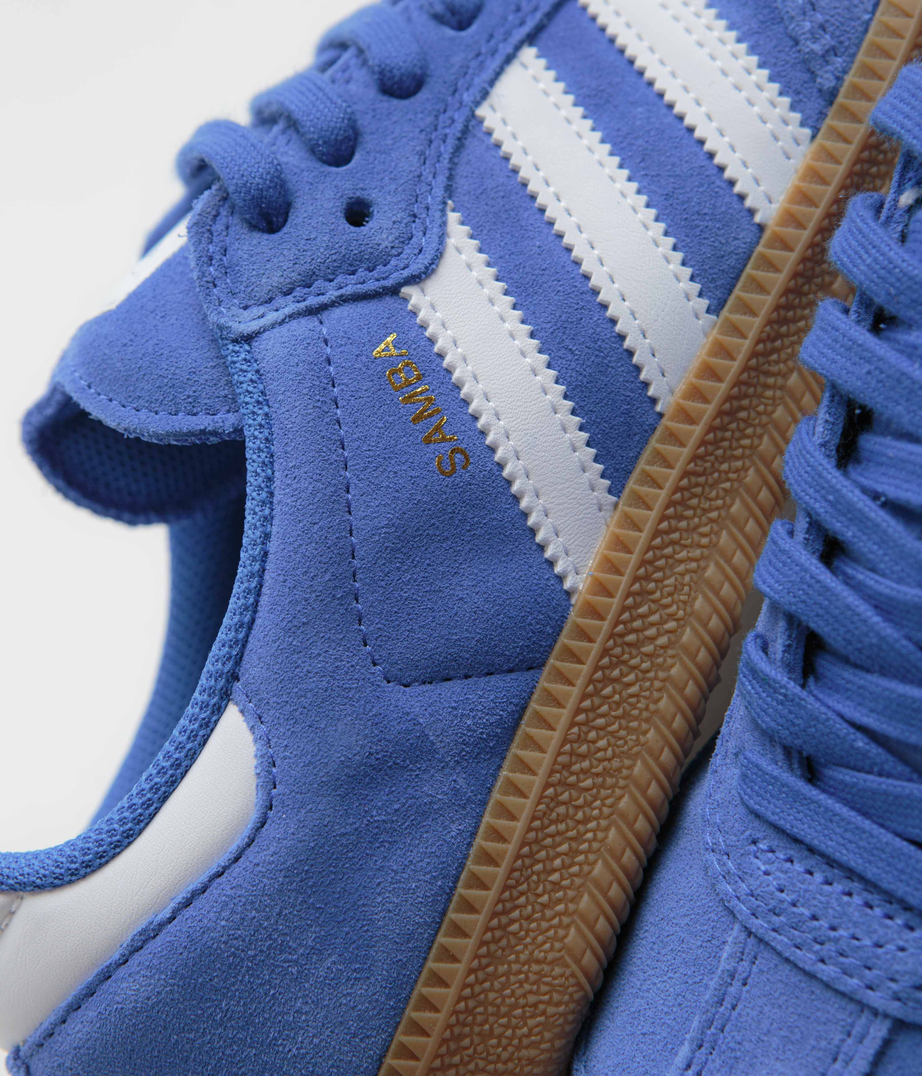 Adidas Samba ADV Shoes - Bluebird / Cloud White / Gold Metallic - Image 4