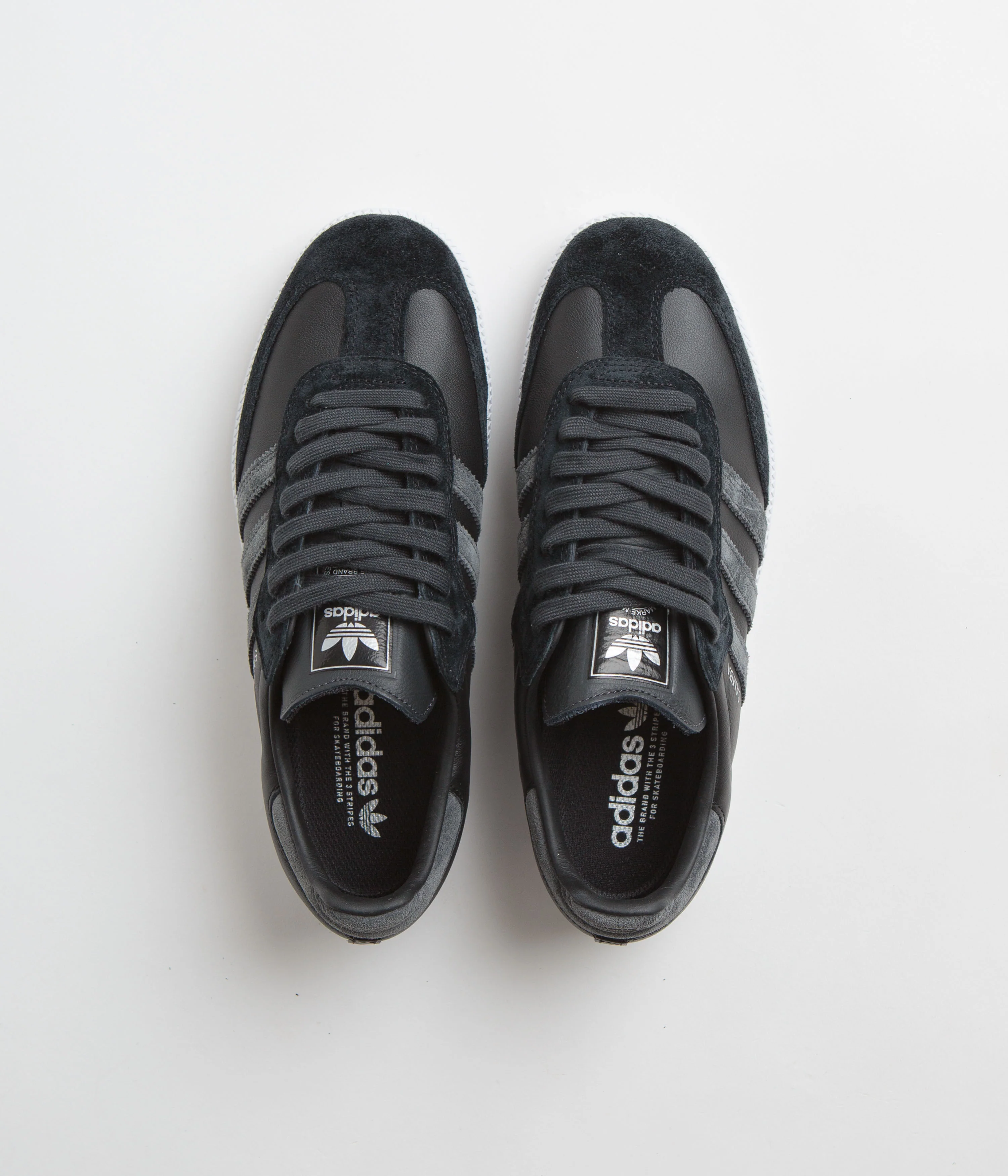 Adidas Samba ADV Shoes - Core Black / Carbon / Silver Metallic - Image 7