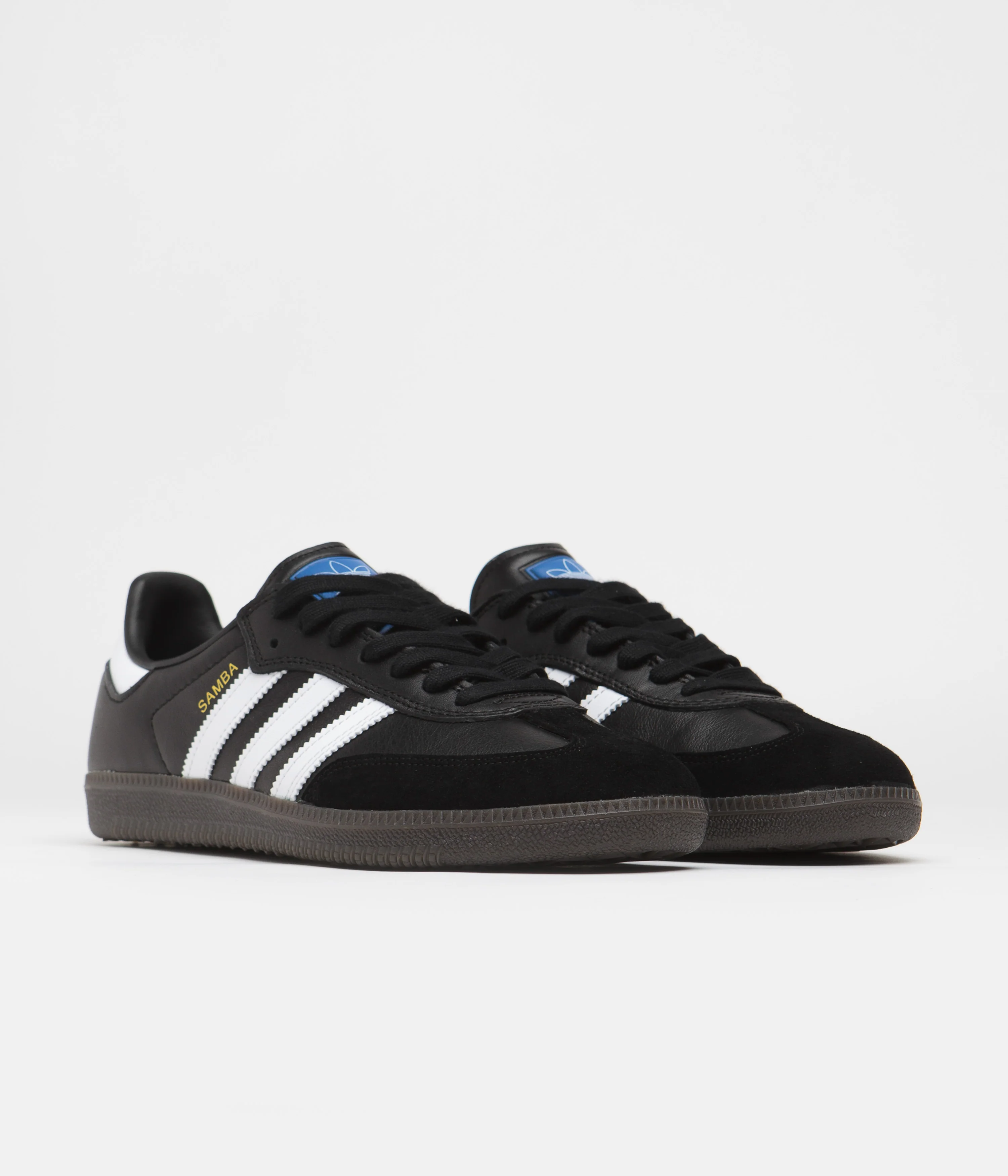 Adidas Samba Adv Shoes - Core Black / FTWR White / Gold Metallic - Image 2