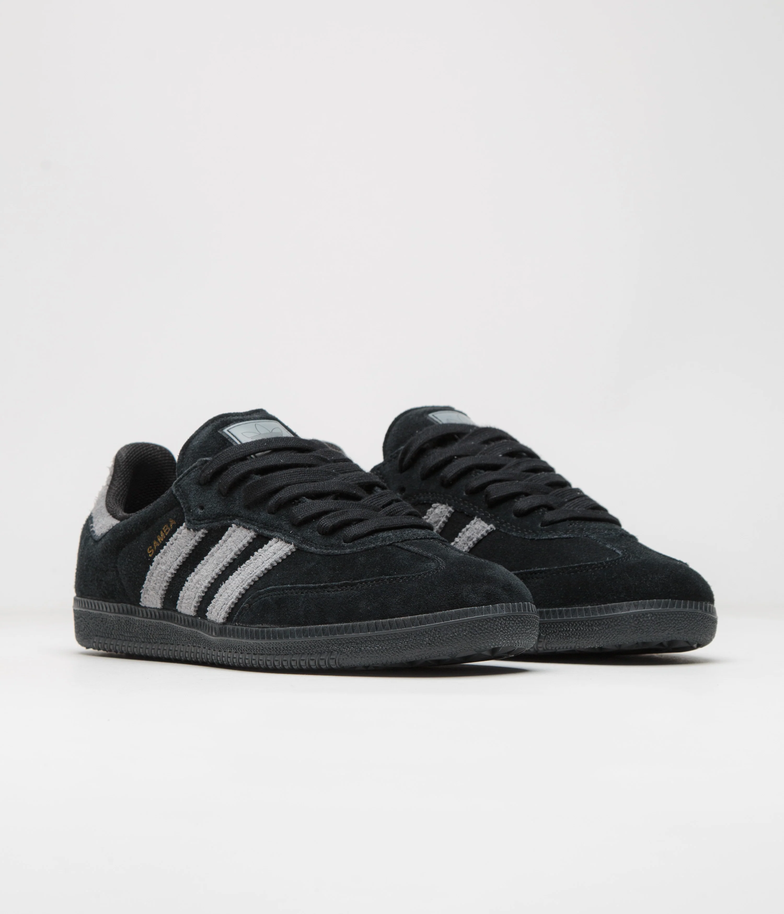 Adidas Samba ADV Shoes - Core Black / Grey Four / Gold Metallic - Image 2