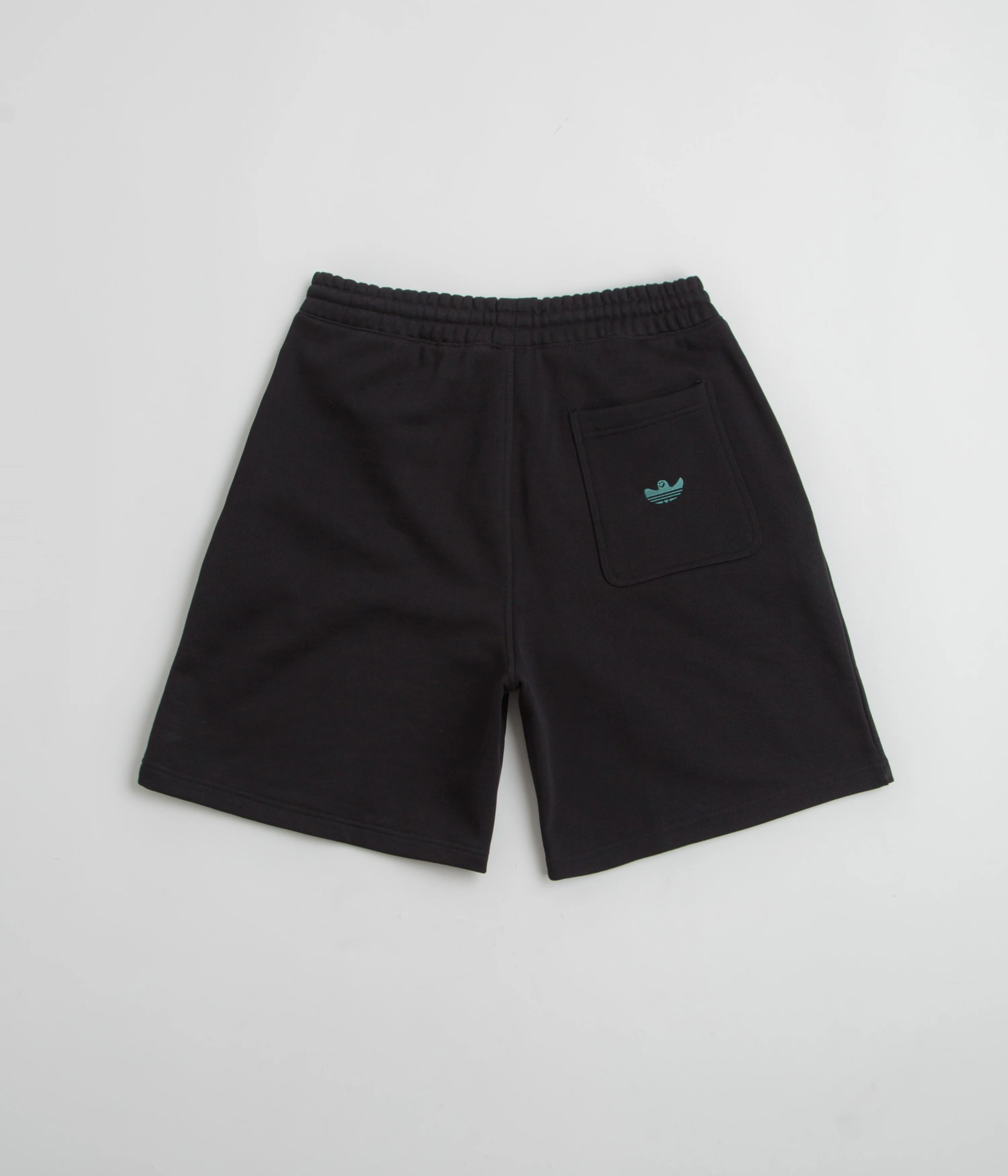 Adidas Shmoofoil Heavyweight Shorts - Black / Preloved Teal - Image 3