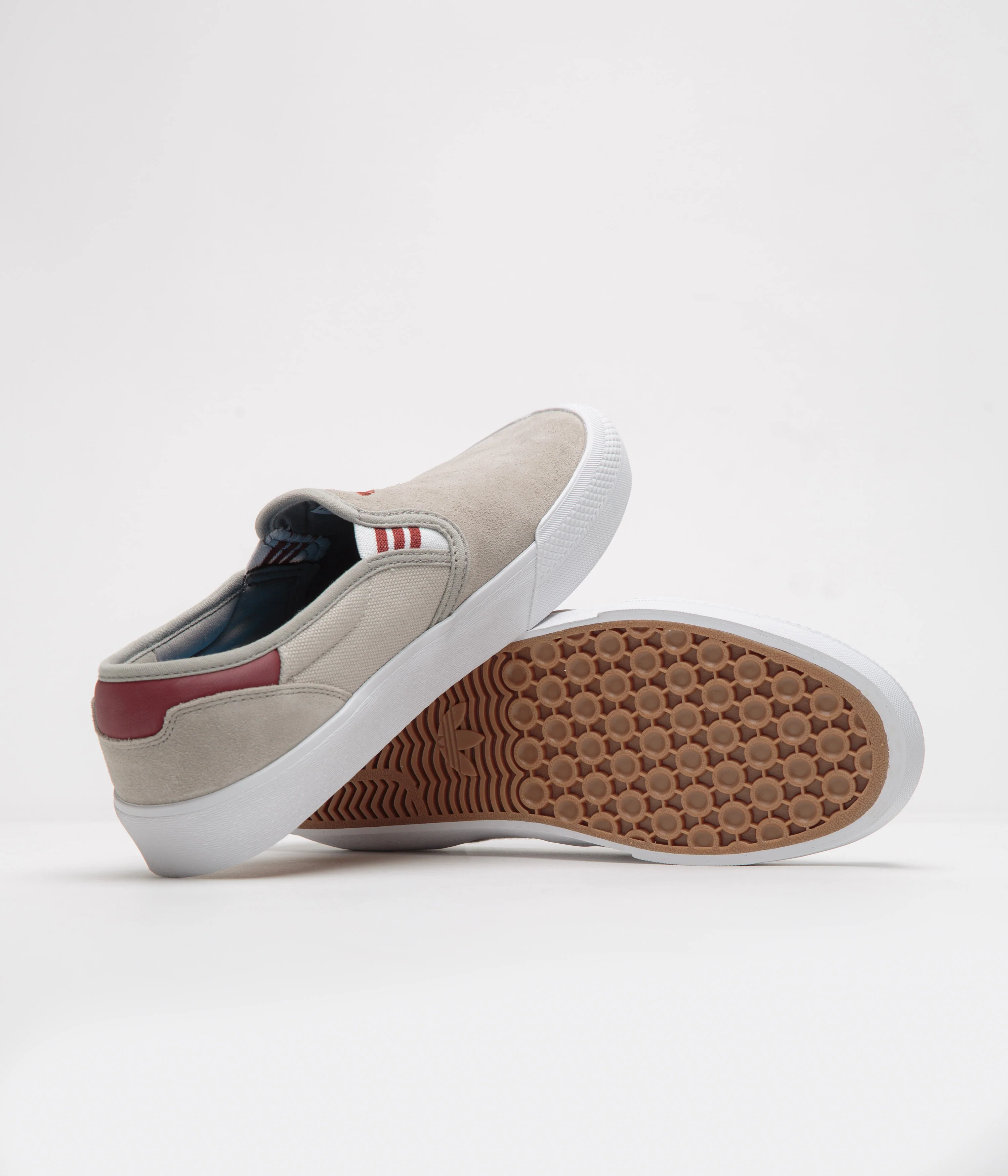 Adidas Shmoofoil Slip Shoes - Putty Beige / Preloved Ruby / Wonder Alumina - Image 5