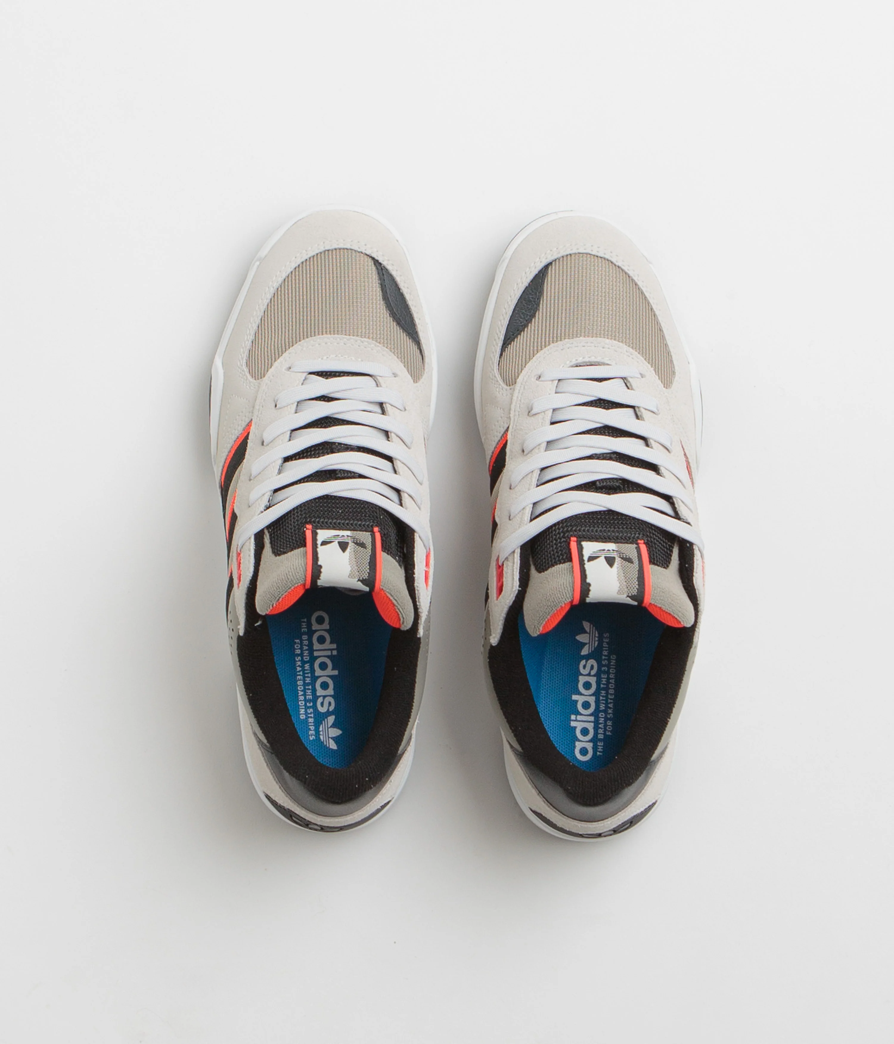 Adidas Tekkira Cup Shoes - Orbit Grey / Core Black / Solar Red - Image 7
