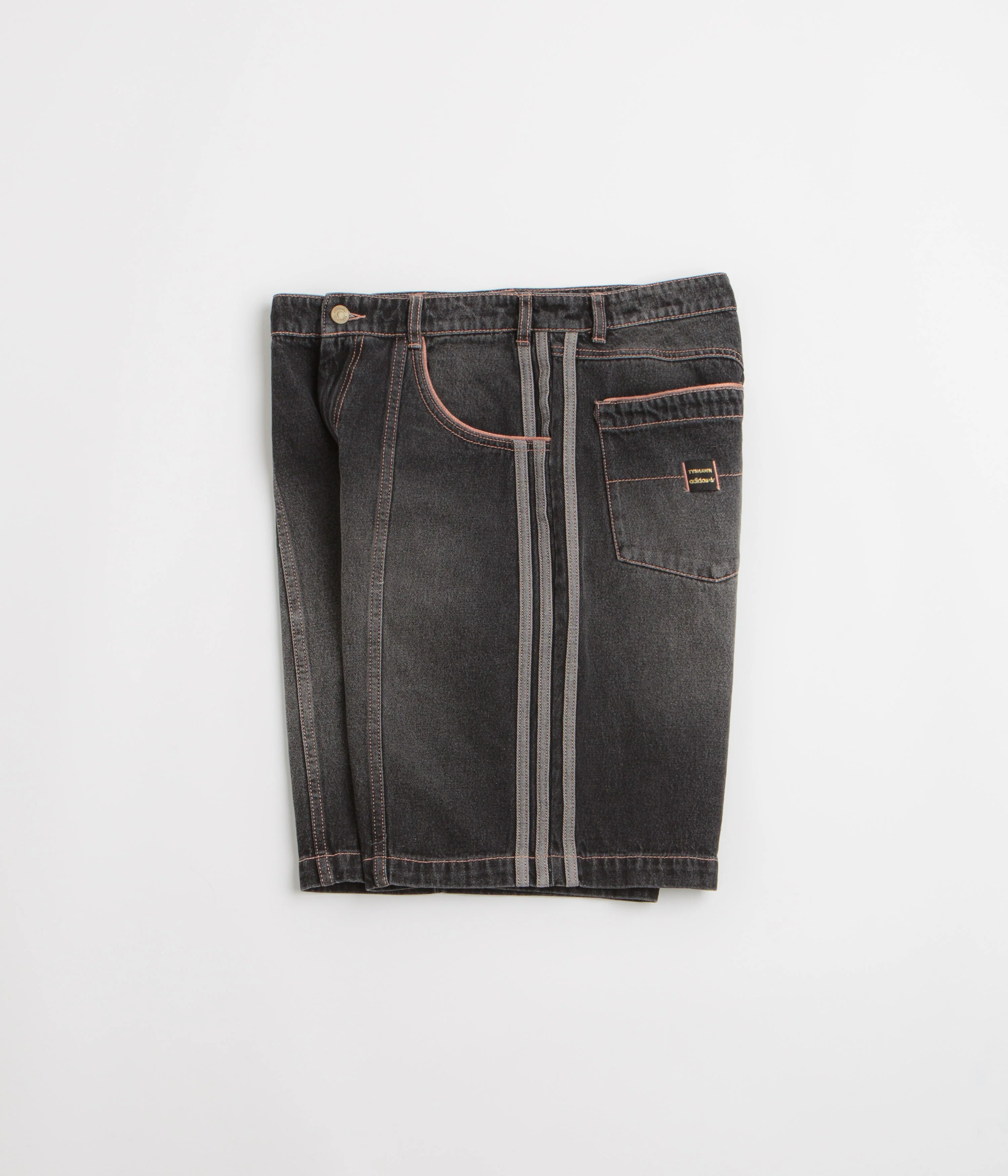 Adidas Tyshawn Denim Shorts - Black - Image 2