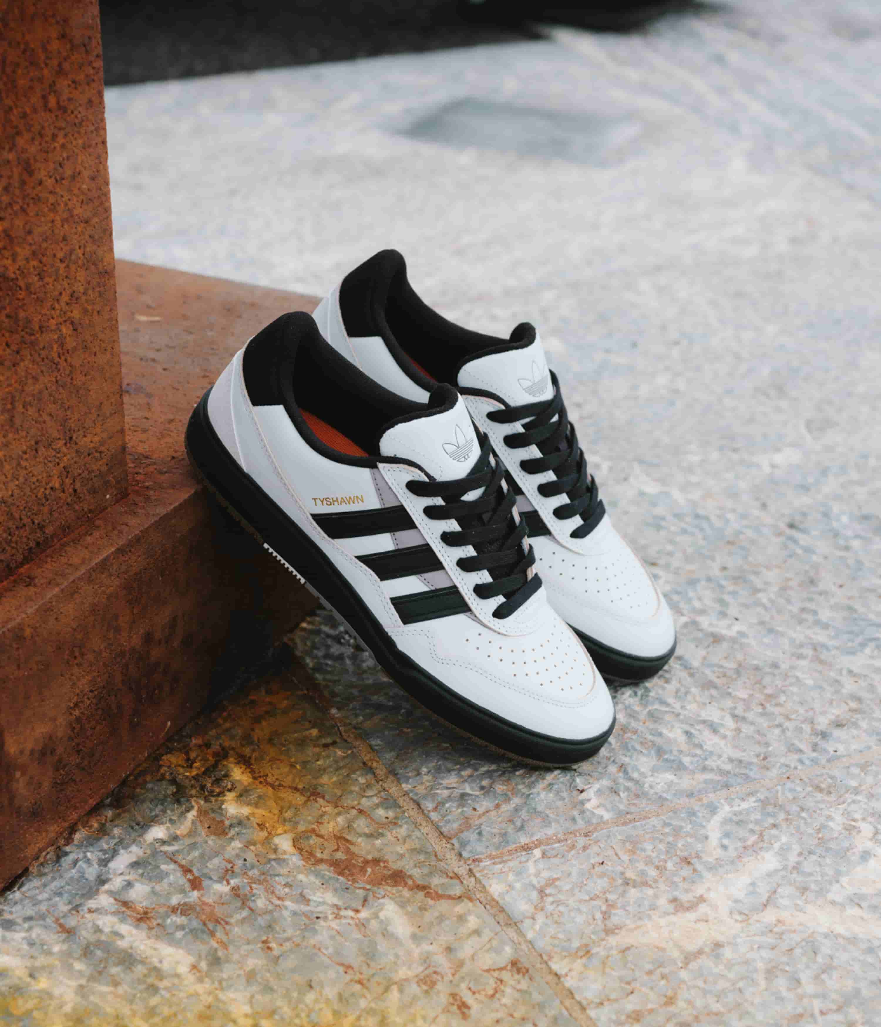 Adidas Tyshawn II Shoes - Crystal White / Core Black / Solid Grey - Image 2