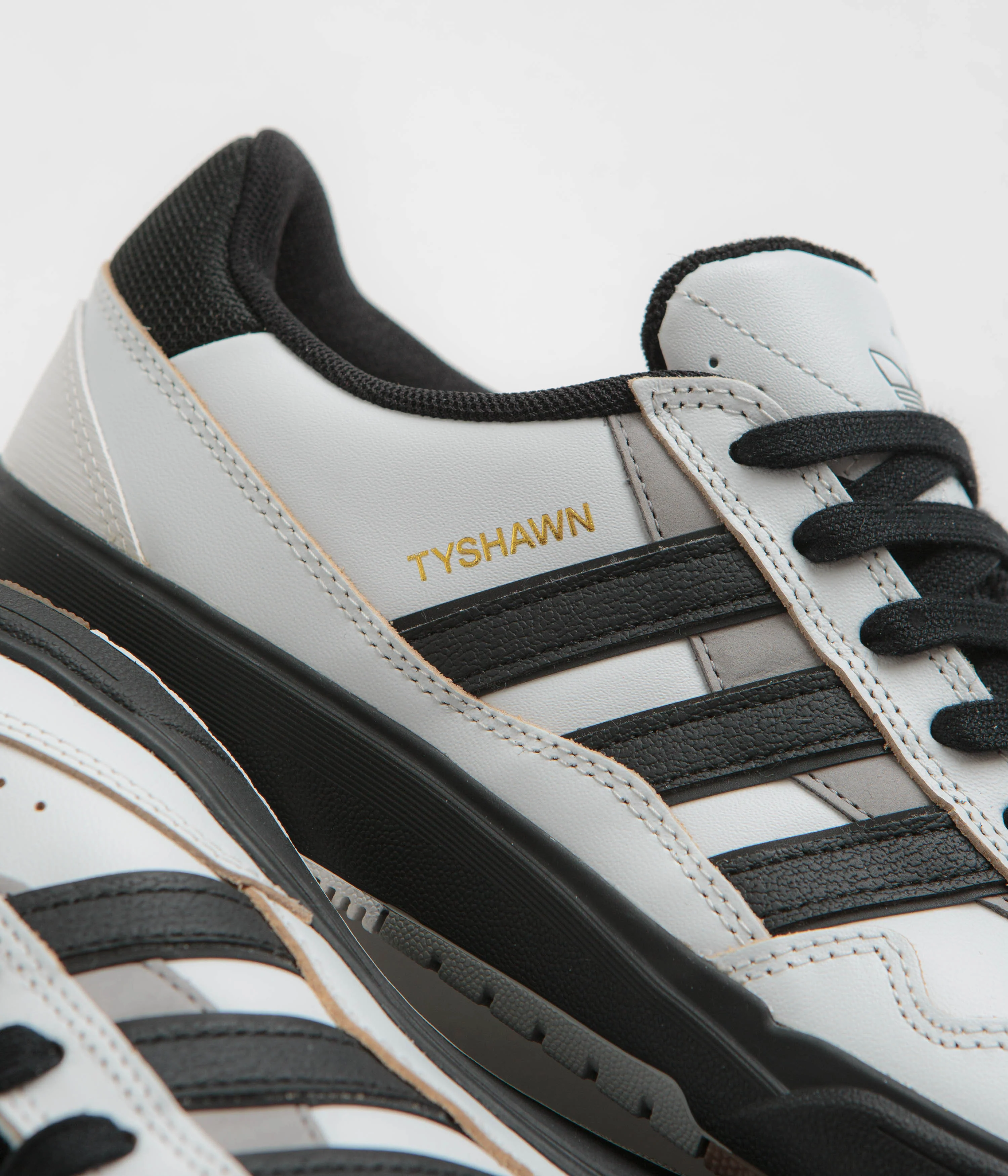 Adidas Tyshawn II Shoes - Crystal White / Core Black / Solid Grey - Image 4