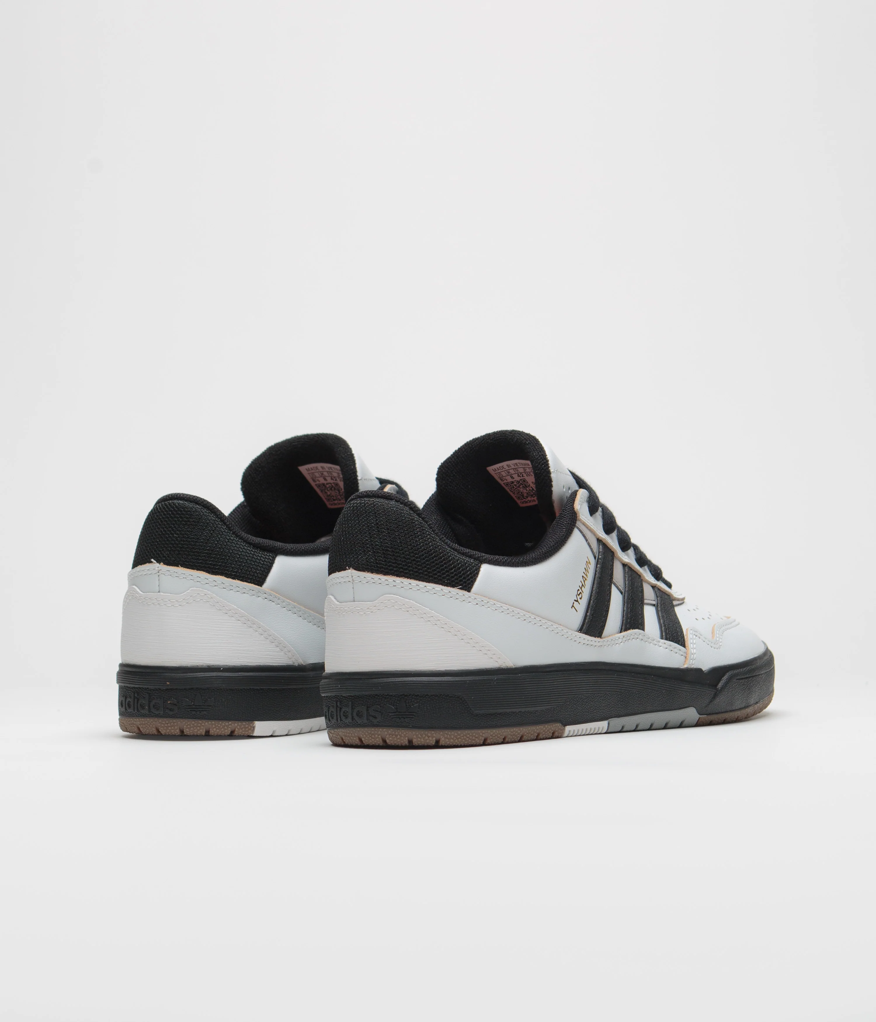 Adidas Tyshawn II Shoes - Crystal White / Core Black / Solid Grey - Image 5