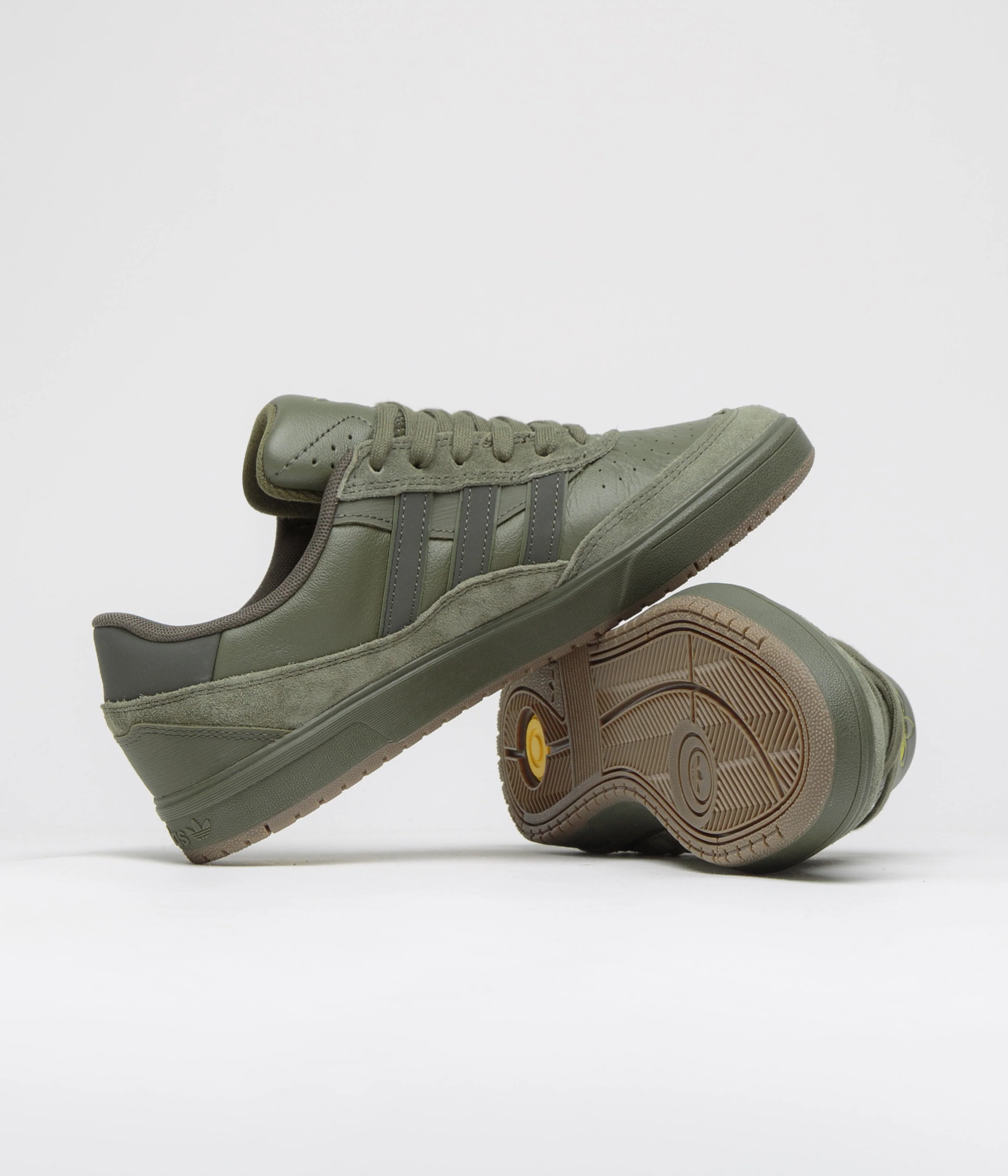 Adidas Tyshawn II Shoes - Olive Strata / Shadow Olive / Gum5 - Image 5