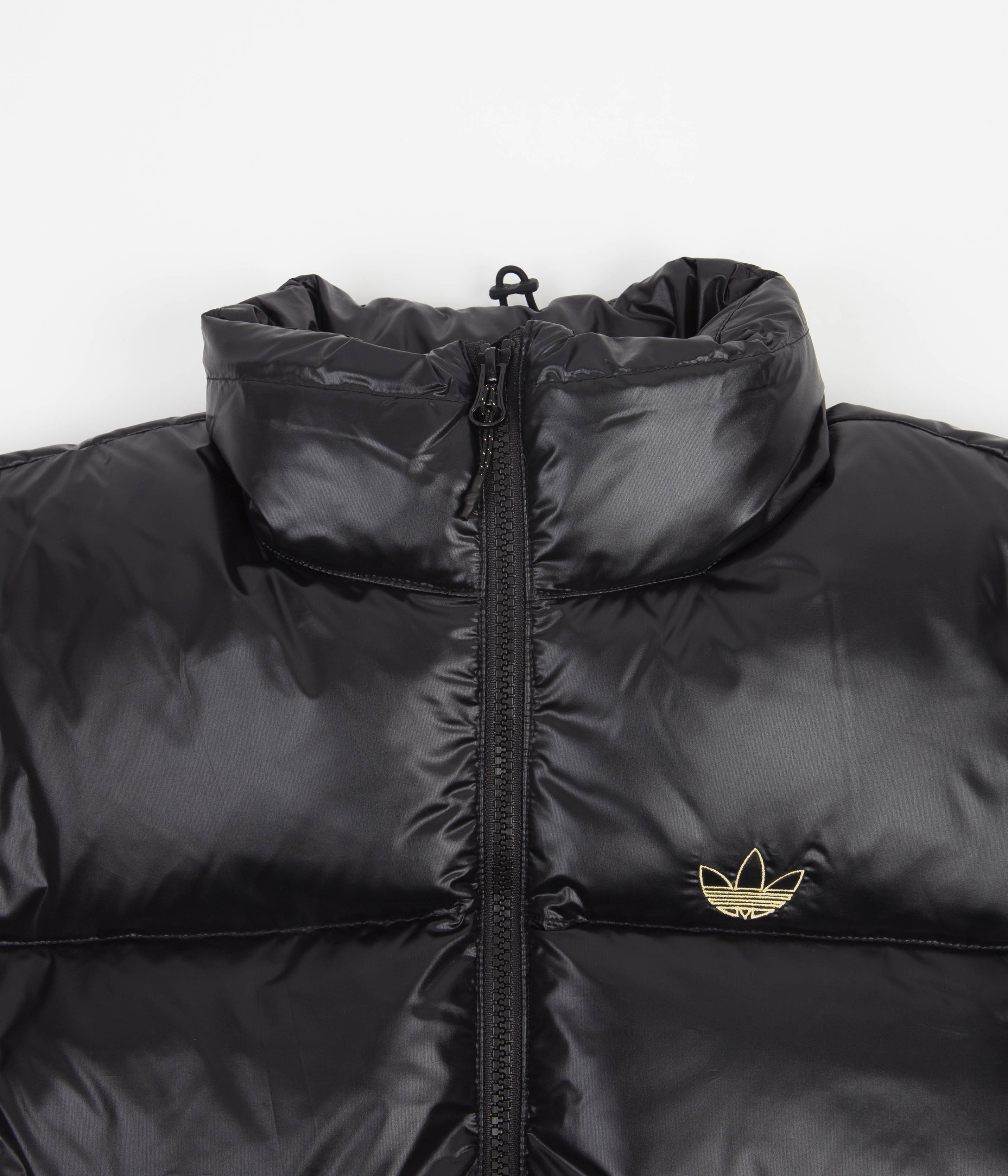Adidas Tyshawn Puff Jacket - Black / Collegiate Green - Image 4