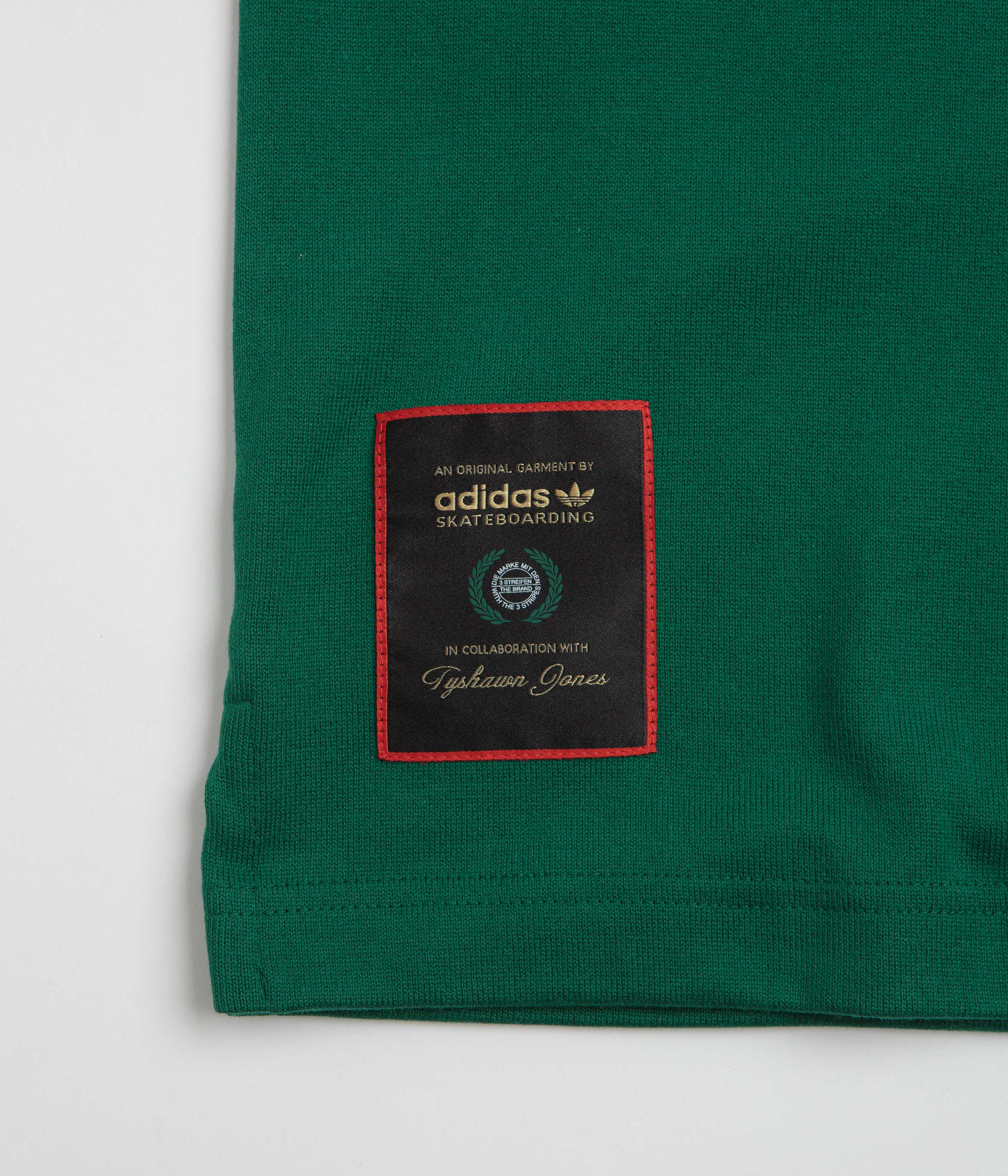 Adidas Tyshawn Rugby Shirt - Collegiate Green / Legend Ink - Image 4