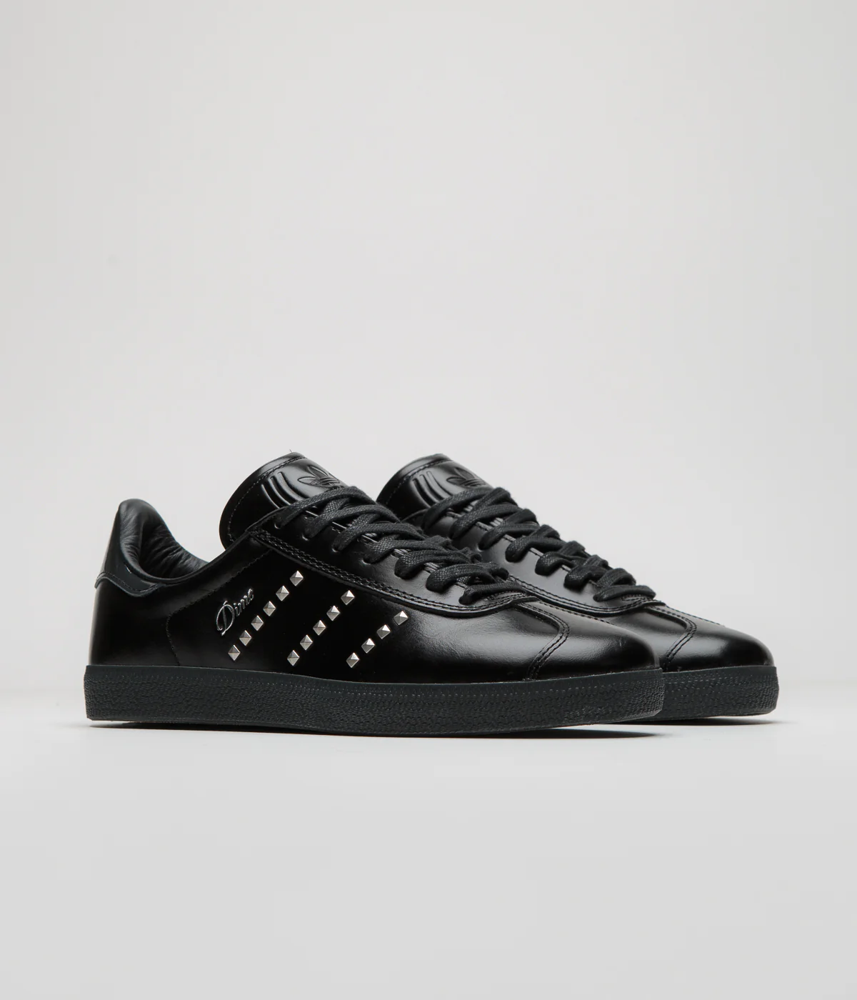Adidas x Dime Gazelle ADV Shoes - Core Black / Silver Metallic / Carbon - Image 3