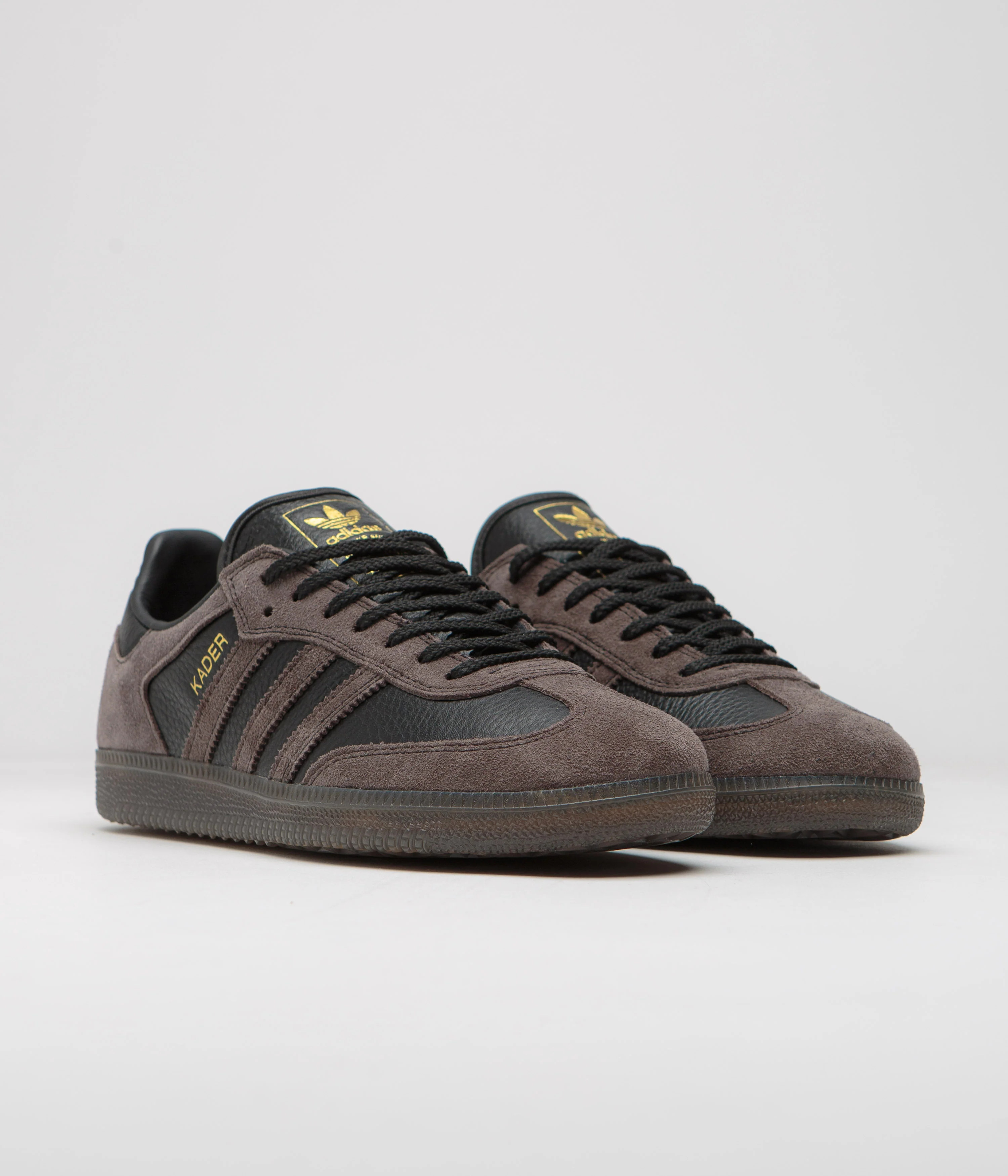 Adidas x Kader Samba ADV Shoes - Core Black / Brown / Gum5 - Image 3