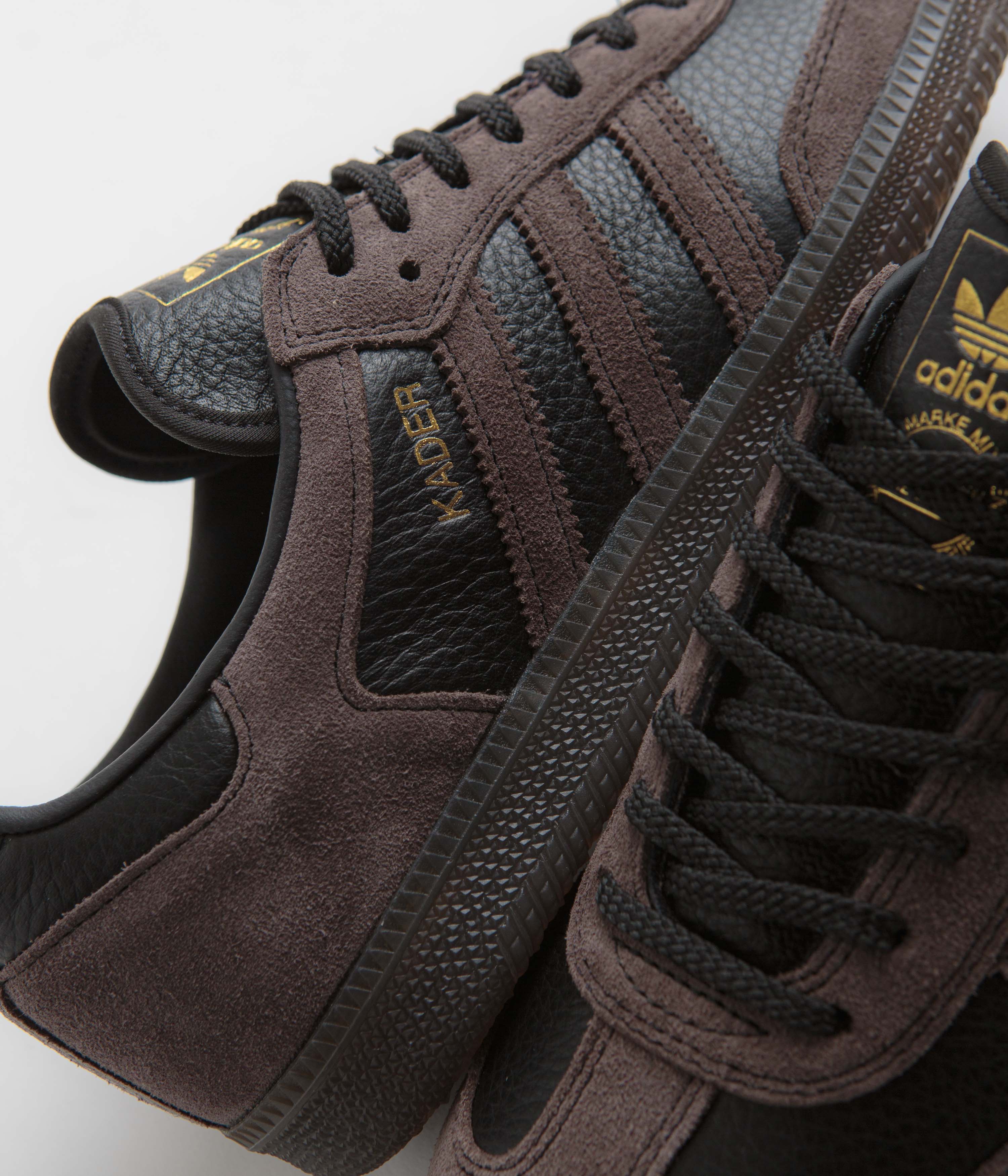Adidas x Kader Samba ADV Shoes - Core Black / Brown / Gum5 - Image 4