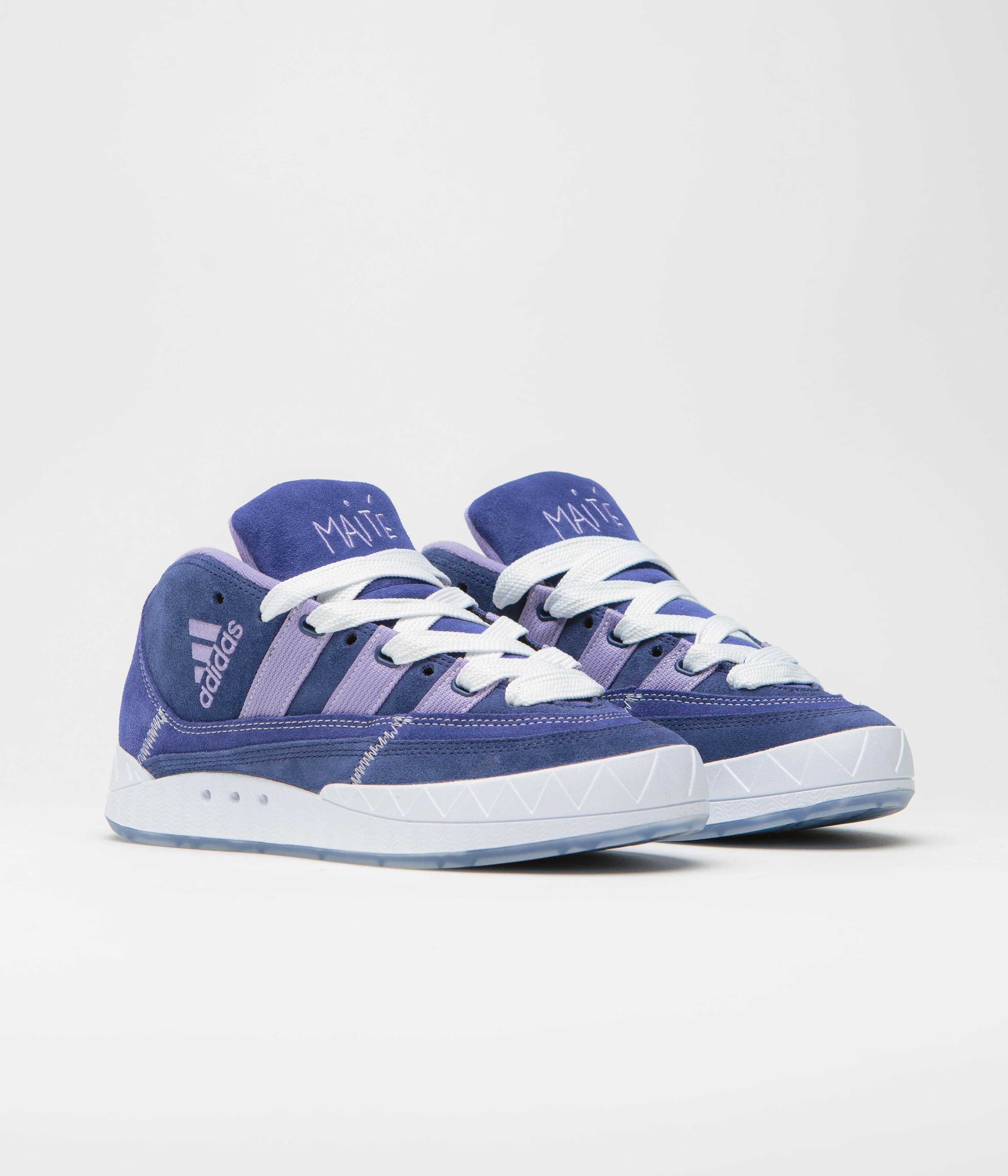 Adidas x Maite Adimatic Mid Shoes - Victory Blue / Magic Lilac / Dark Blue - Image 2