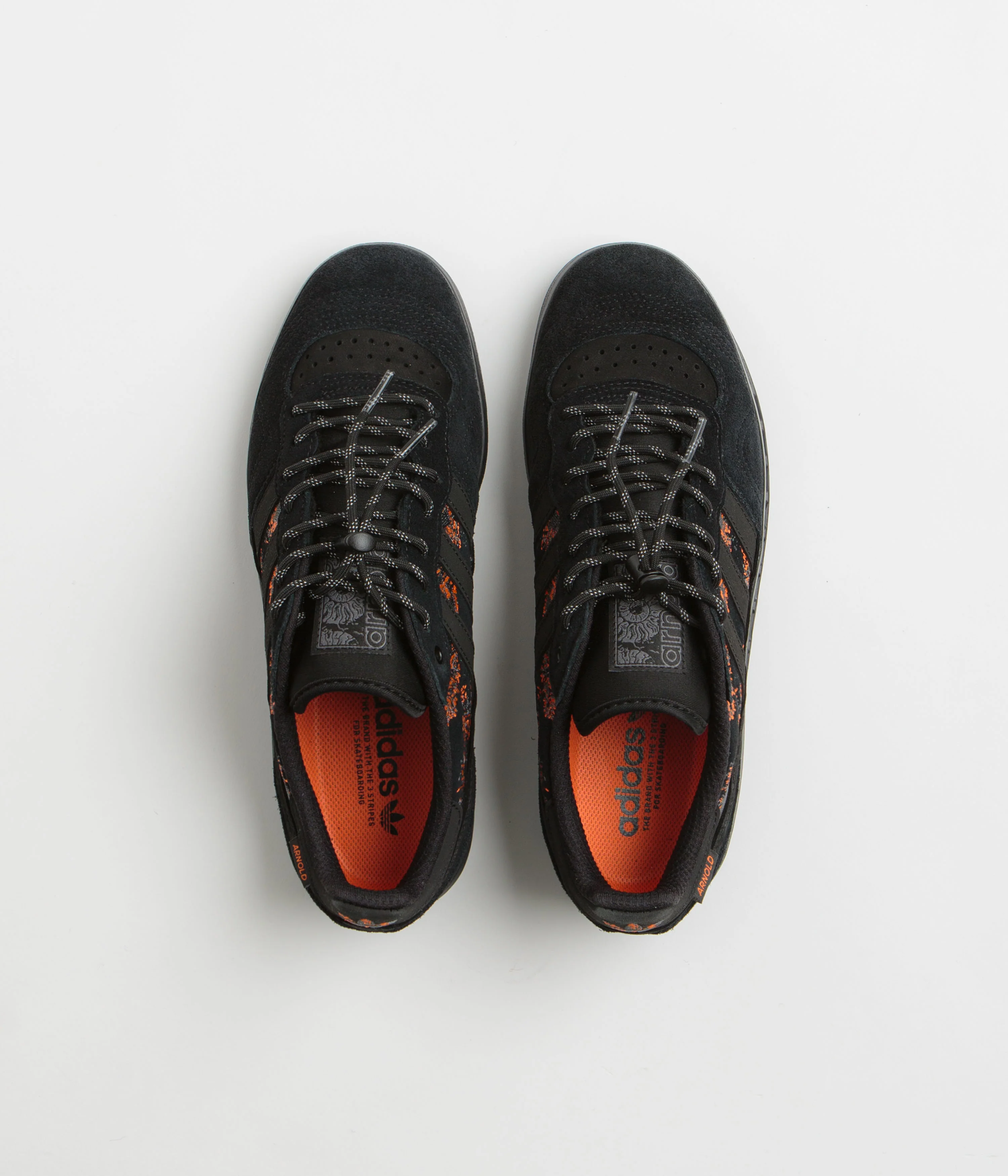 Adidas x Mike Arnold Handball Top Shoes - Core Black / Core Black / Semi Impact Orange - Image 8