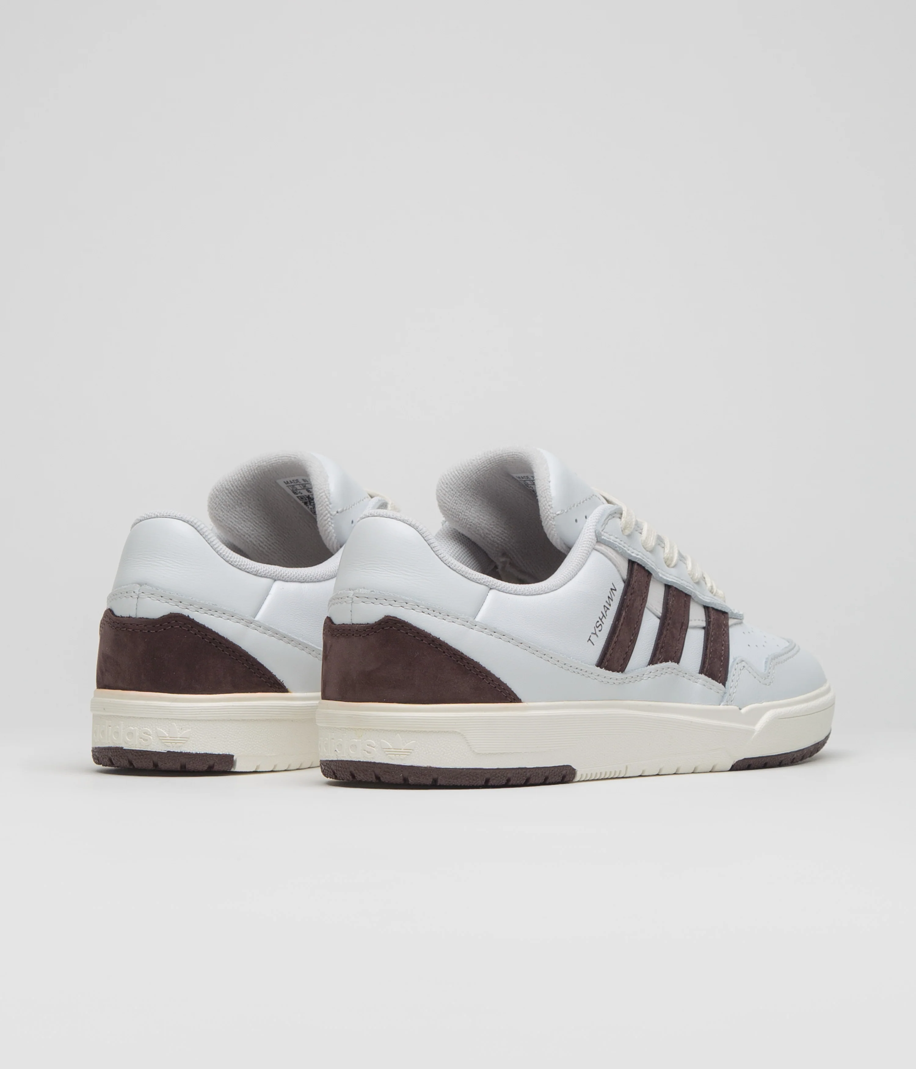 Adidas x Zach Saraceno Tyshawn II Shoes - Crystal White / Shadow Brown / Off White - Image 4