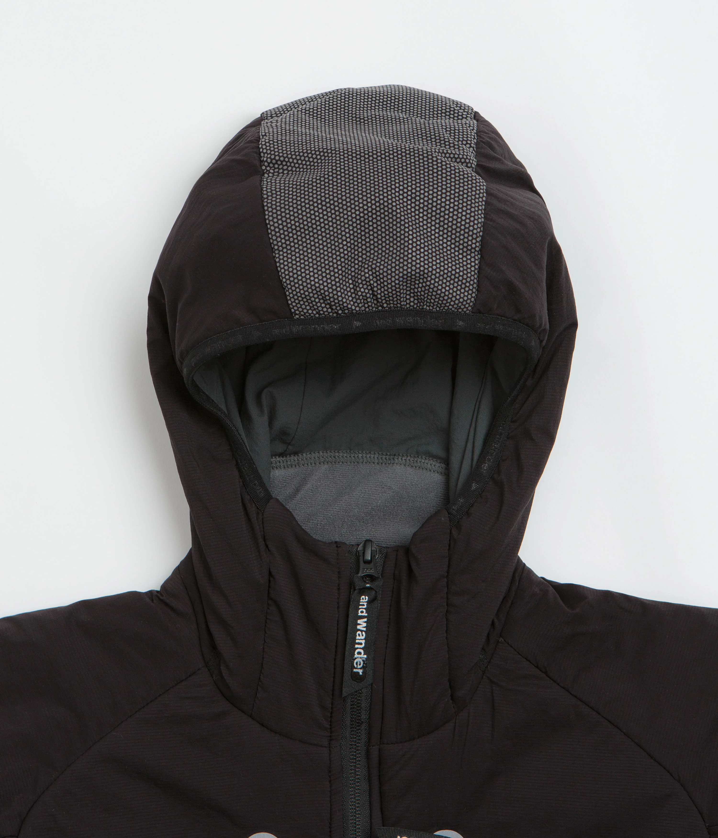 and wander Alpha Air Full Zip Hoodie - Black - Image 4
