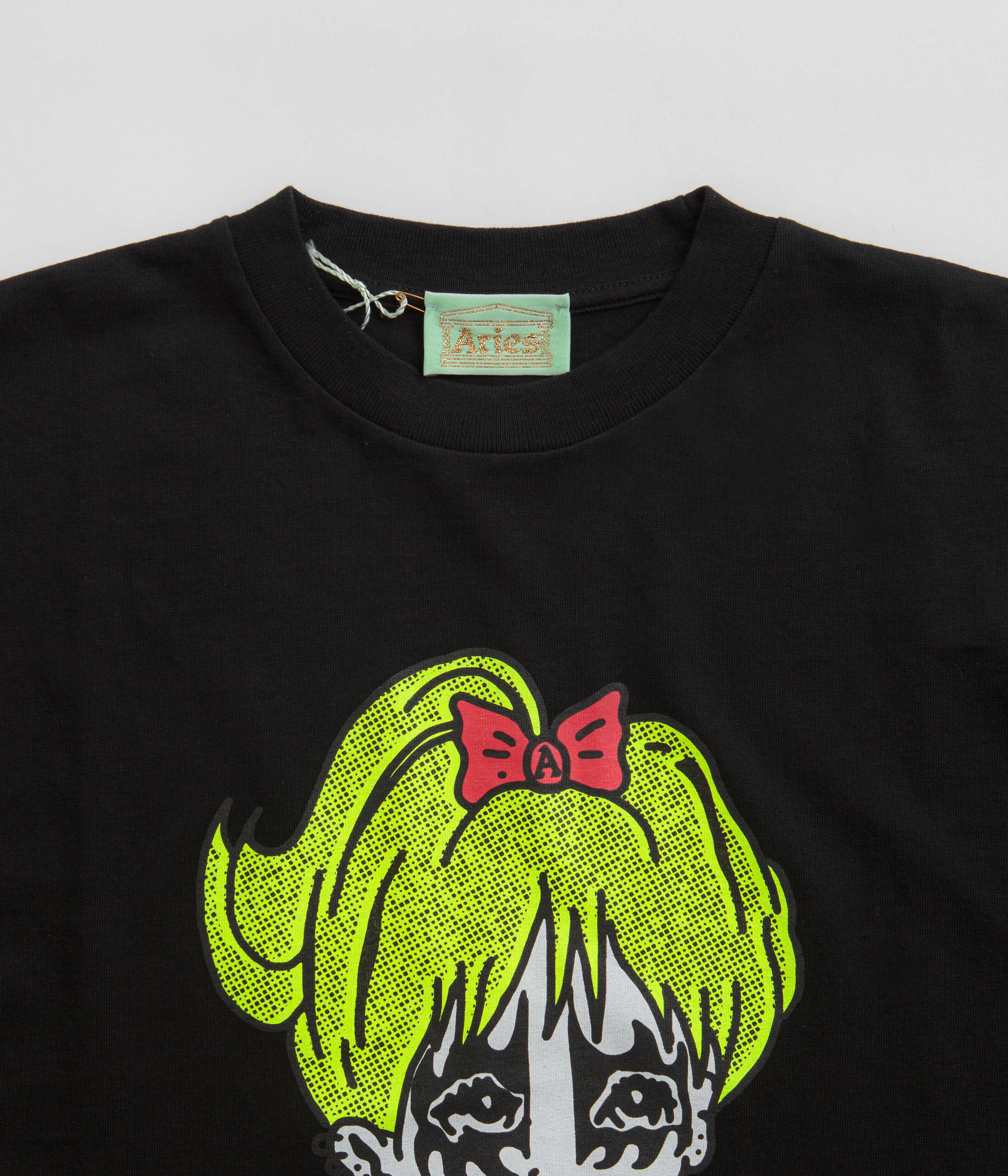 Aries Kiss T-Shirt - Black - Image 3