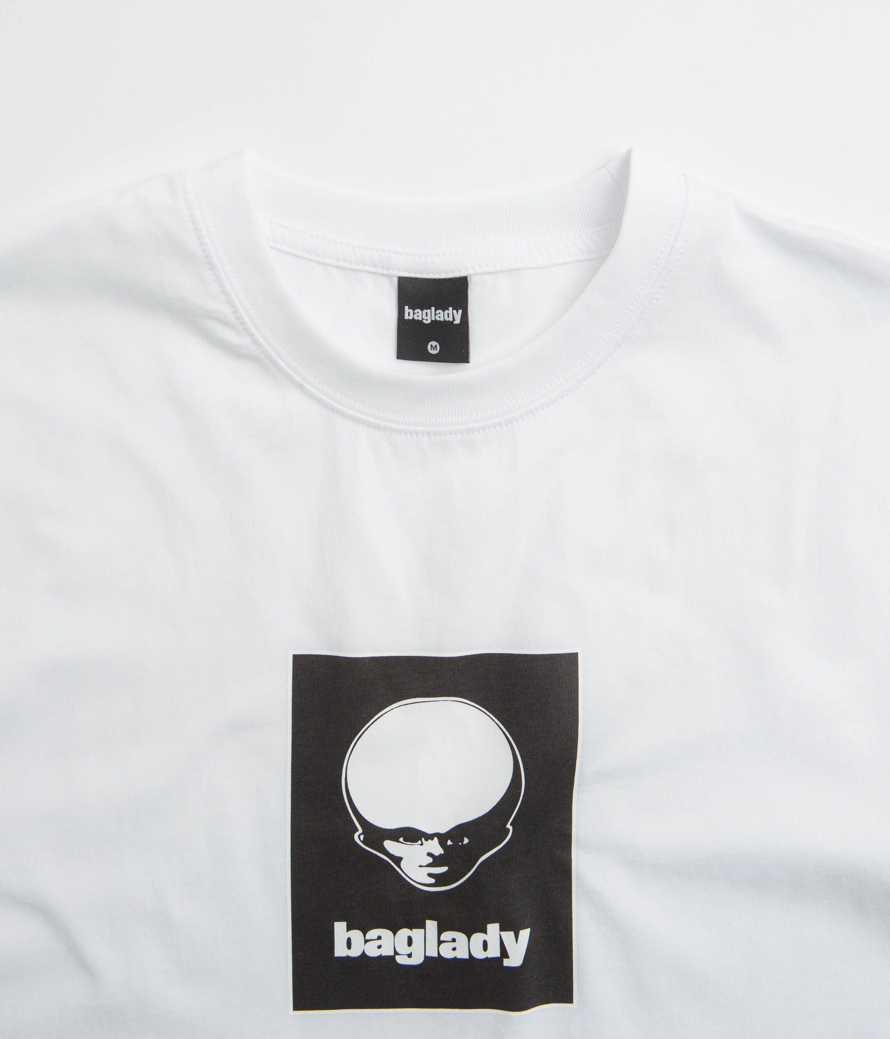 Baglady Alien Logo T-Shirt - White - Image 2