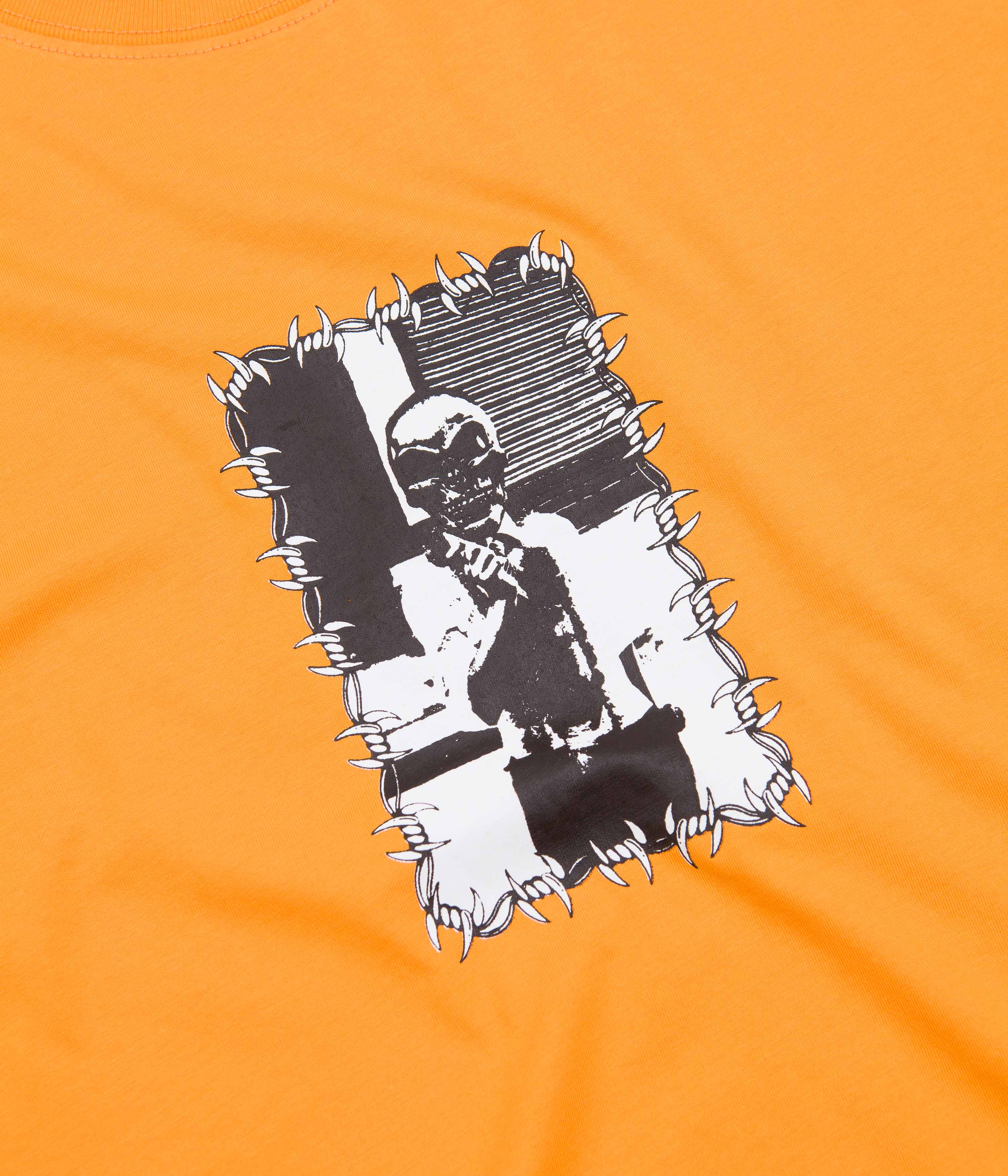 Baglady Skull Crusher T-Shirt - Tangerine - Image 2