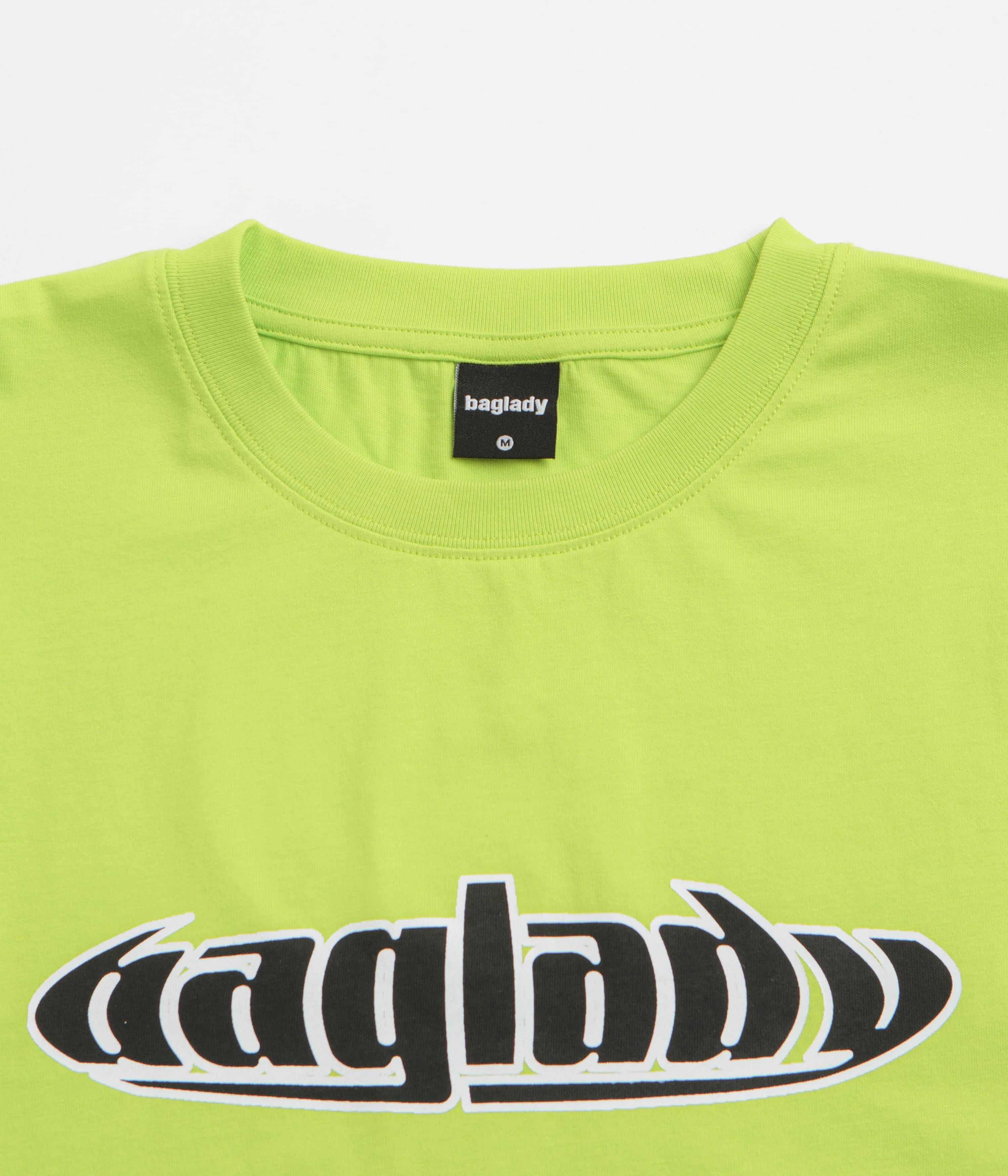 Baglady Warp T-Shirt - Vibrant Green - Image 3