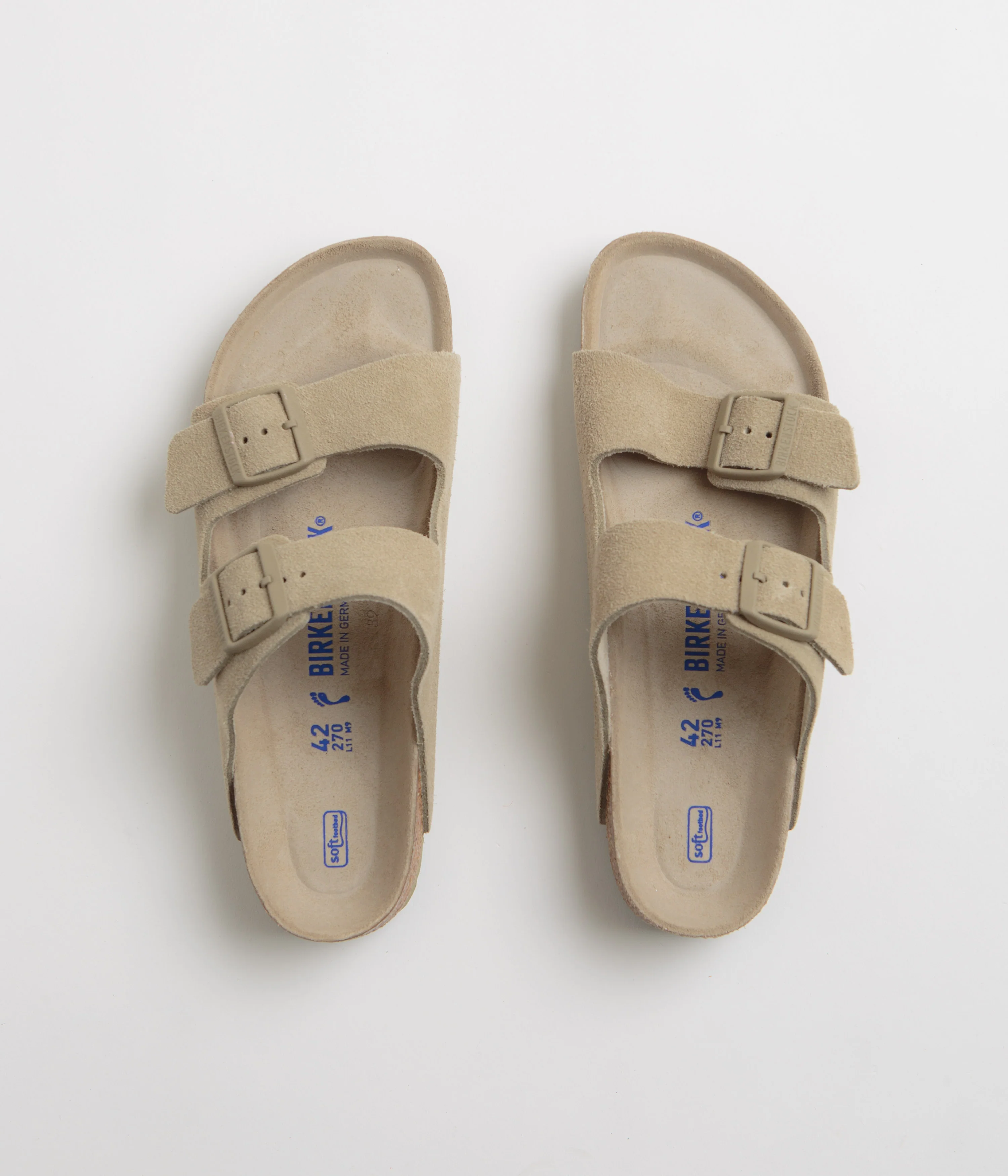 Birkenstock Arizona SFB Narrow Sandals - Faded Khaki - Image 7