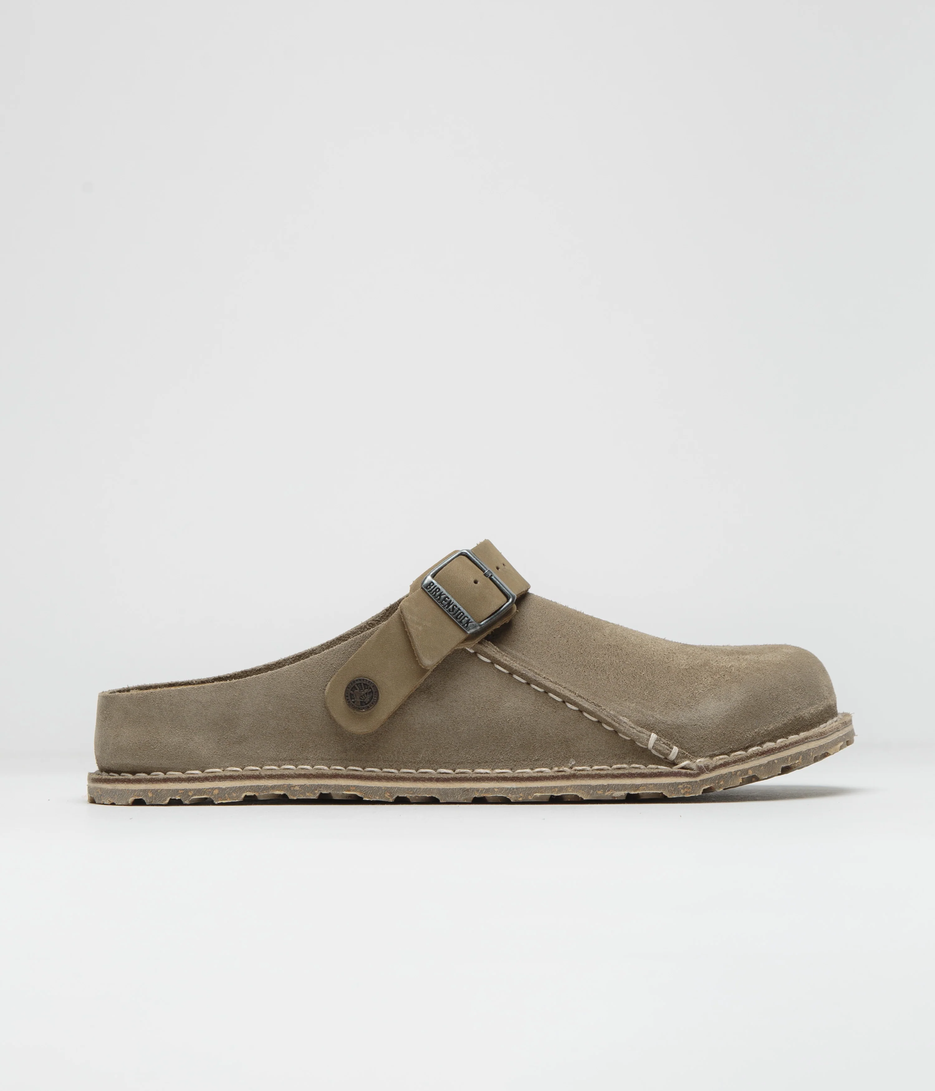 Birkenstock Lutry Premium Suede Sandals - Grey Taupe - Image 8