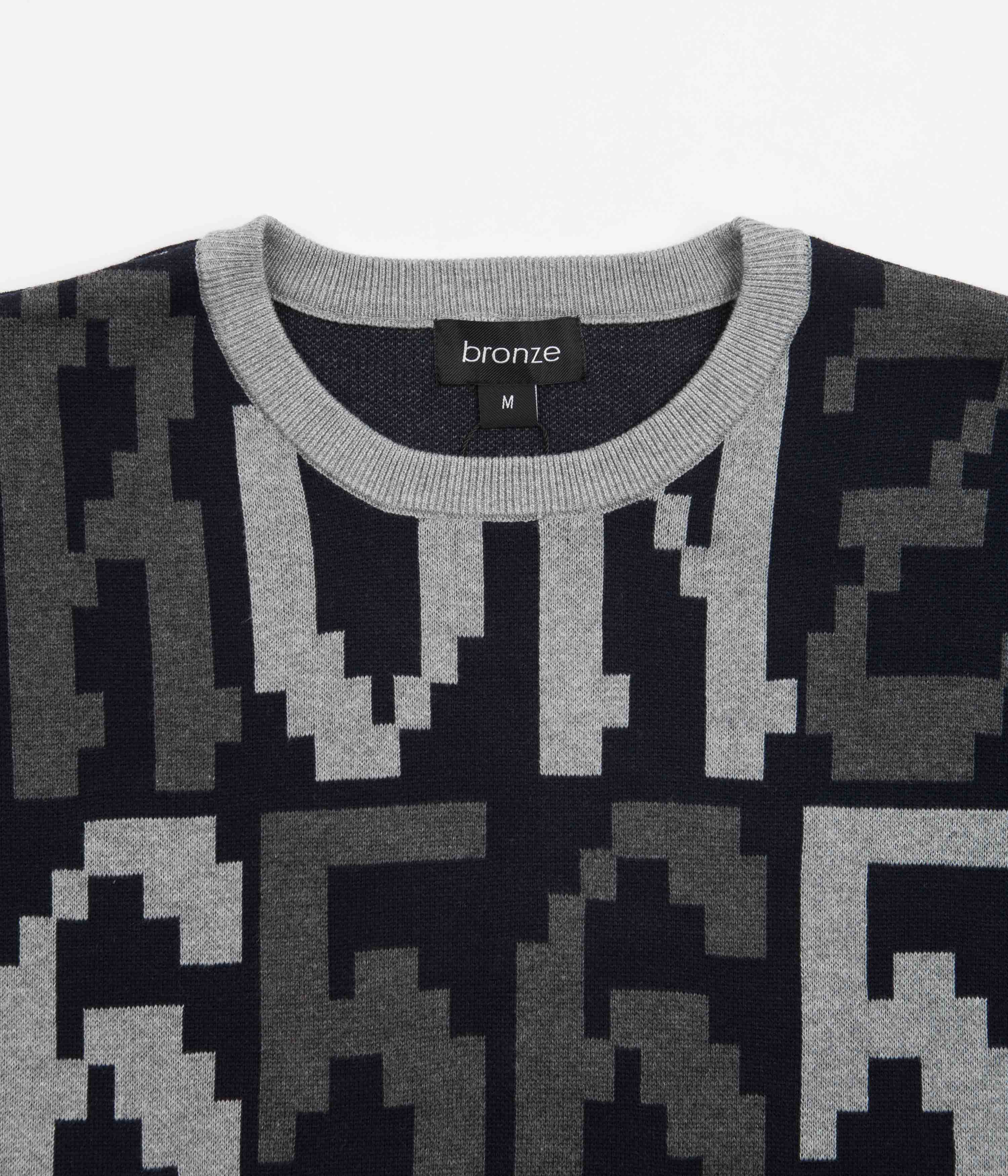 Bronze 56K Old E Crewneck Sweatshirt - Black / Grey - Image 4