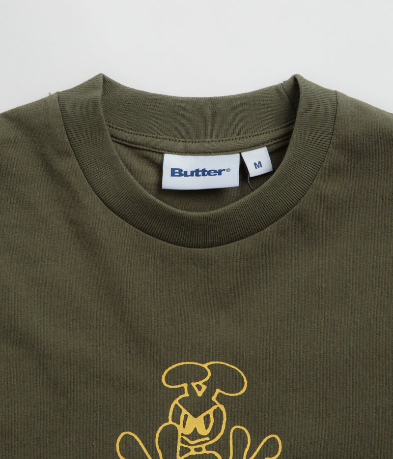 Butter Goods Alien T-Shirt - Army - Image 3