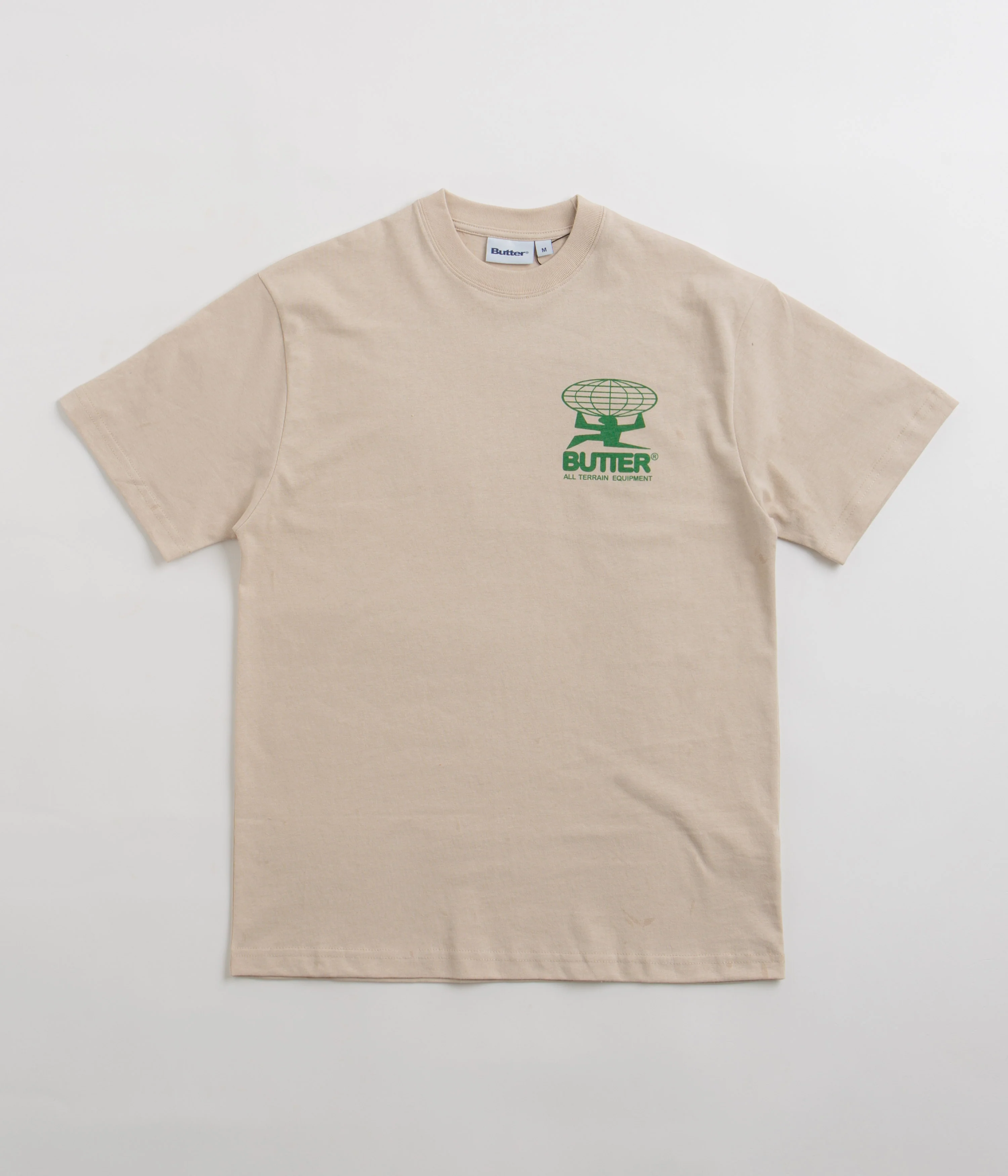 Butter Goods All Terrain T-Shirt - Sand / Green - Image 2